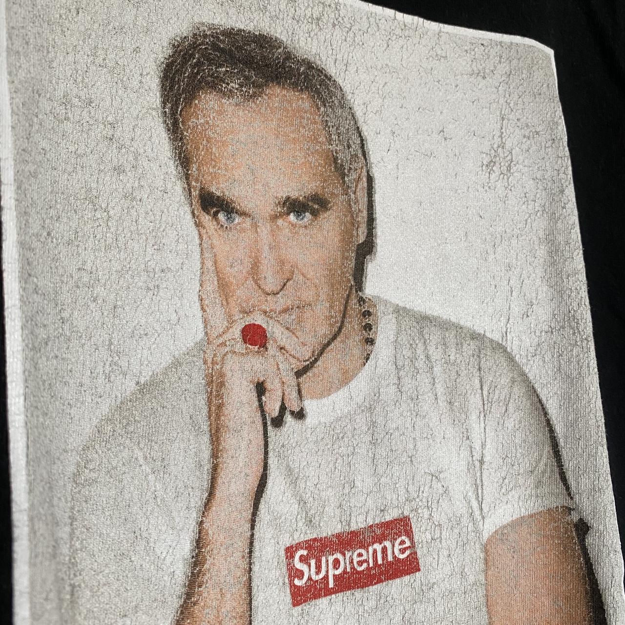 Supreme Morrissey Black Tee - 7/10 (cracked print) - | Depop