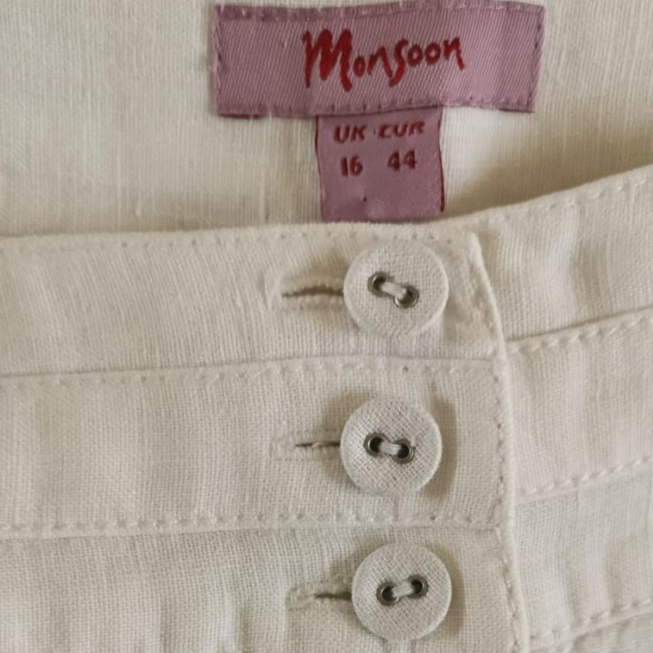 Monsoon Natural Linen Trousers  8 Years  Monkey Threads Preloved