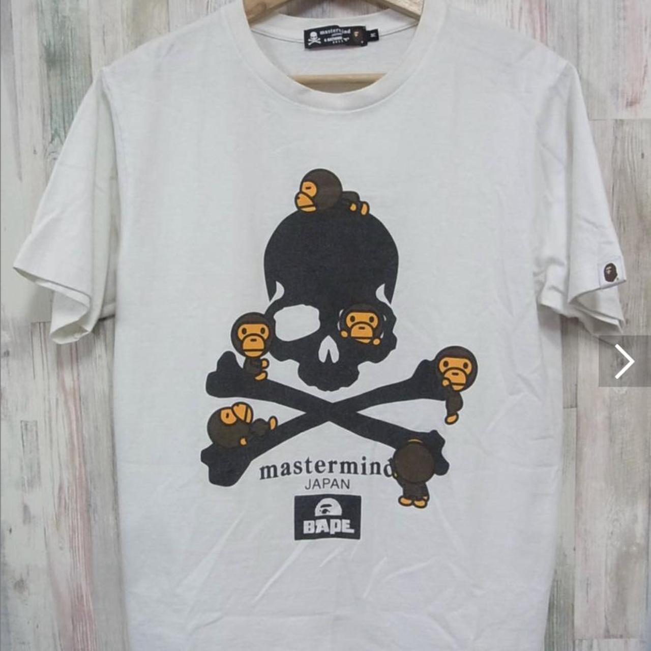 2011 Mastermind Japan × BAPE Milo Skull T-shirt... - Depop