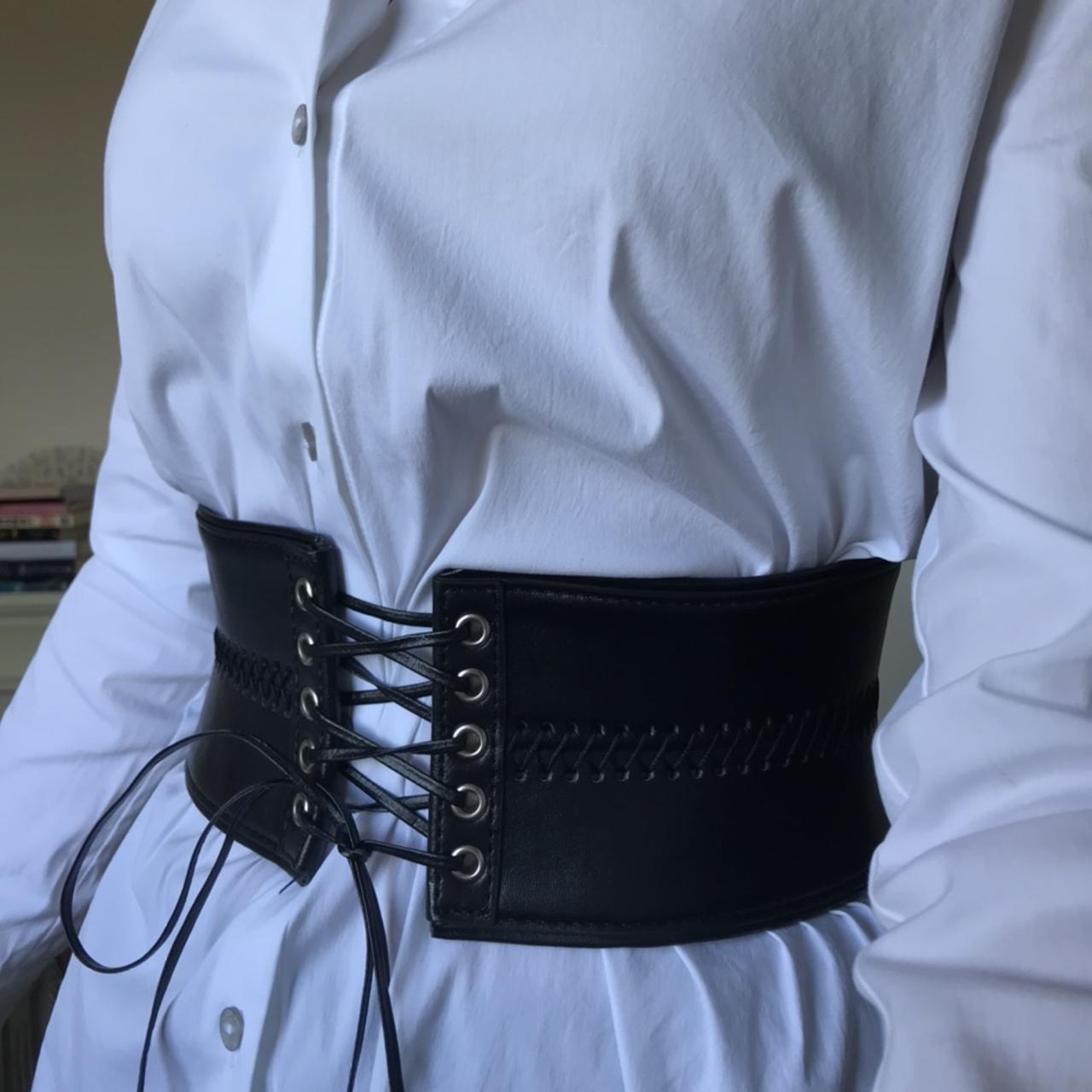 small black corset belt