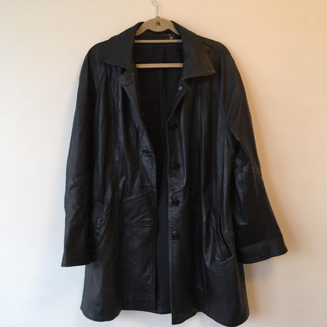 Amazing vintage real leather jacket. Has the perfect... - Depop