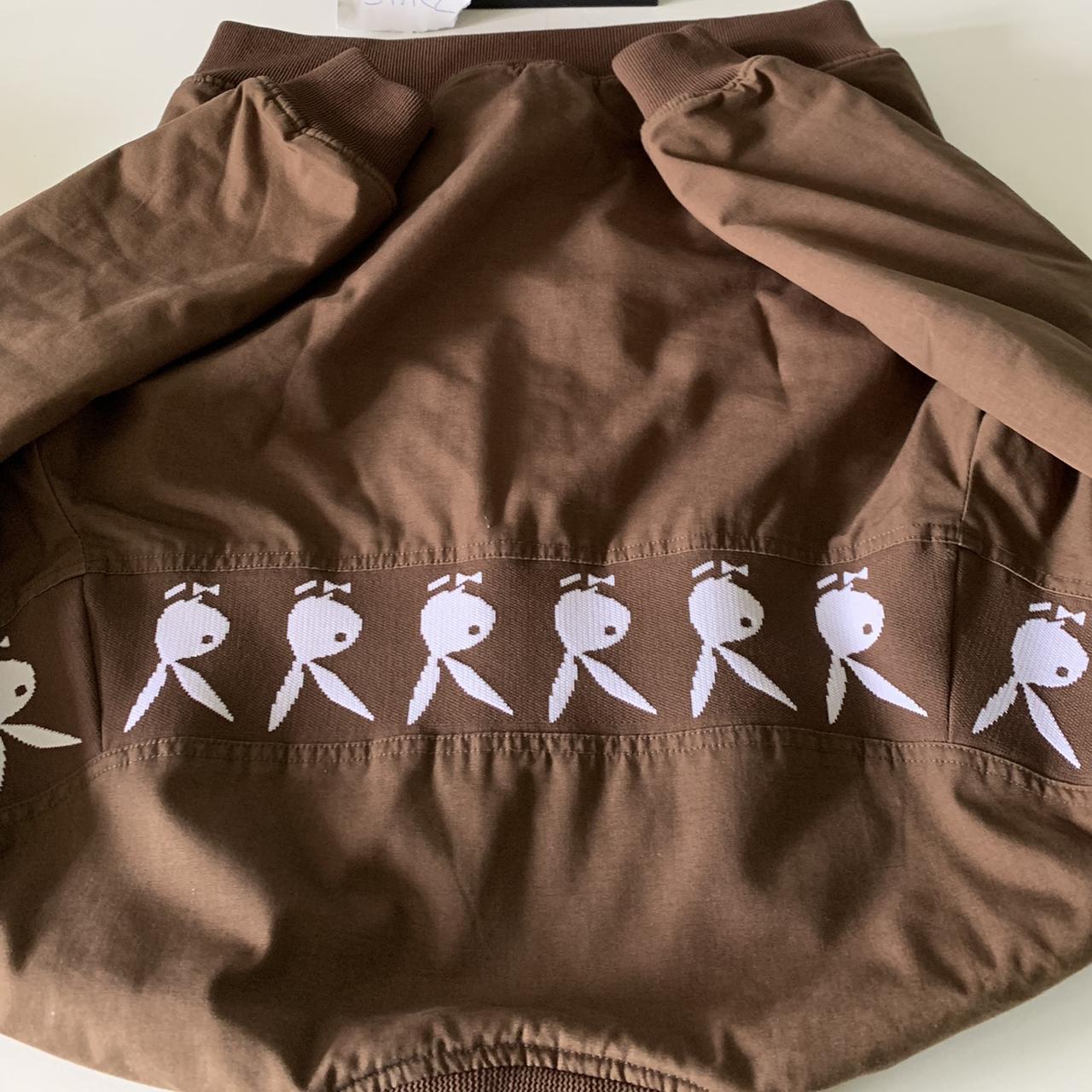 supreme x playboy brown crew jacket 2019 deadstock... - Depop