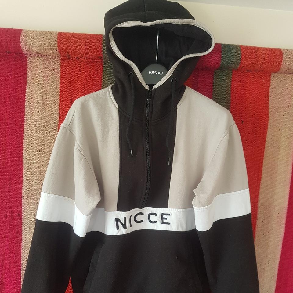 Half Zip NICCE Hoodie Slick hoodie with 2. Depop