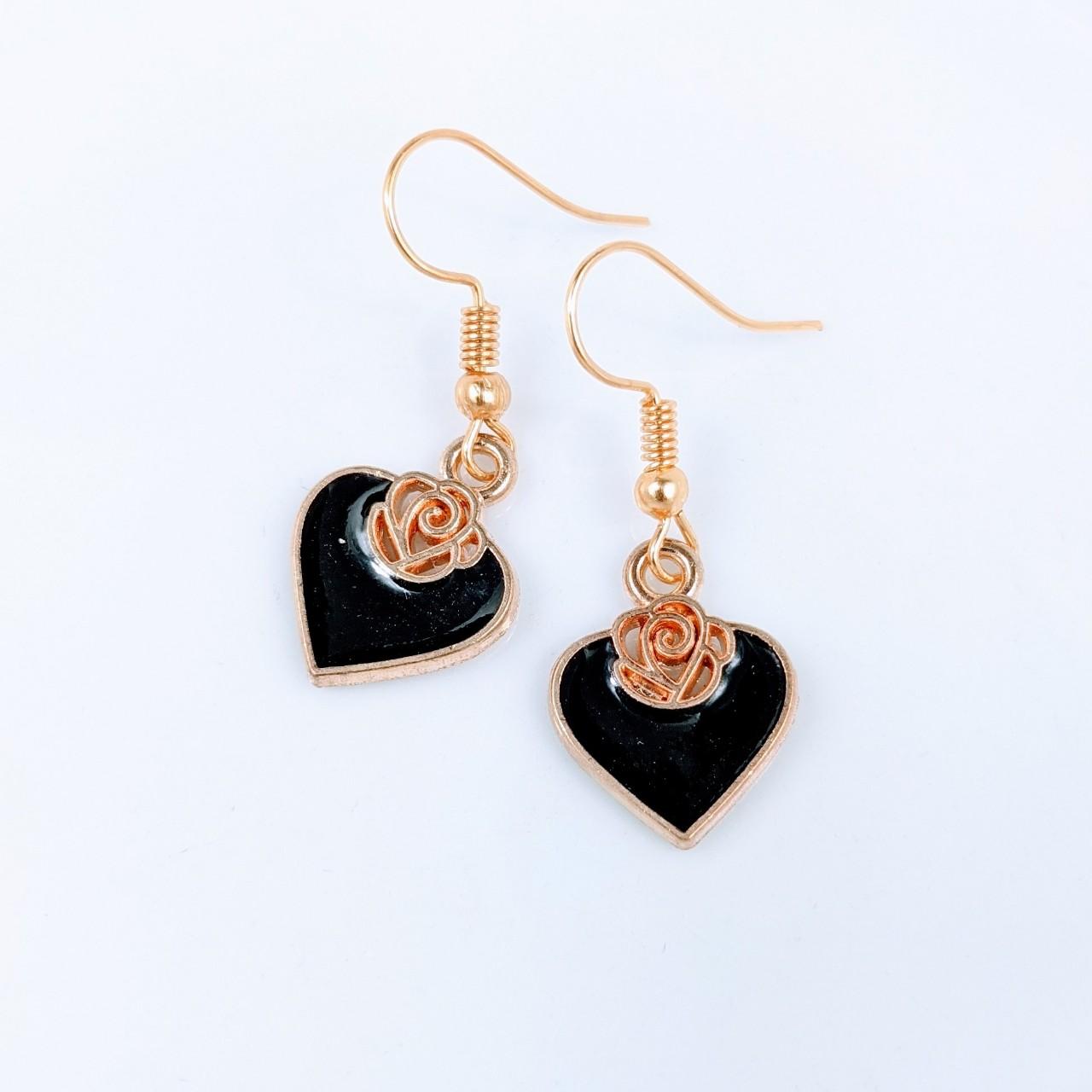 Product Image 1 - Black Heart Earrings
Brand new. 

Made