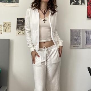 White juicy couture tracksuit sale