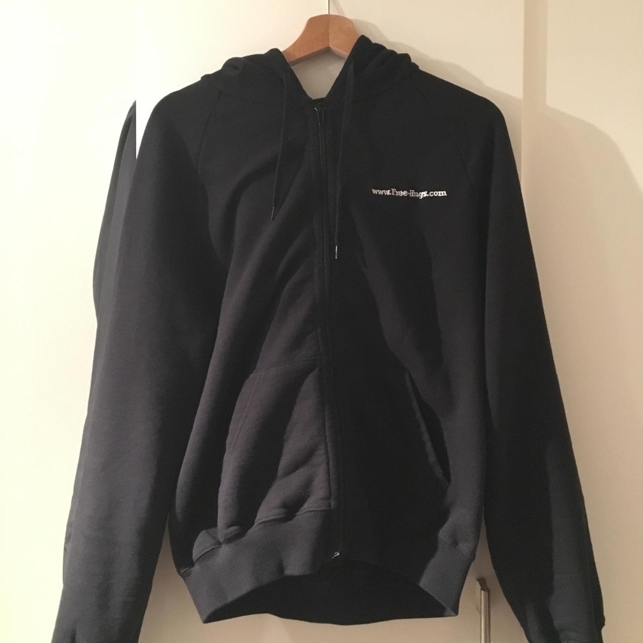 vetements free hugs zip-up hoodie size m cond 9/10 | Depop