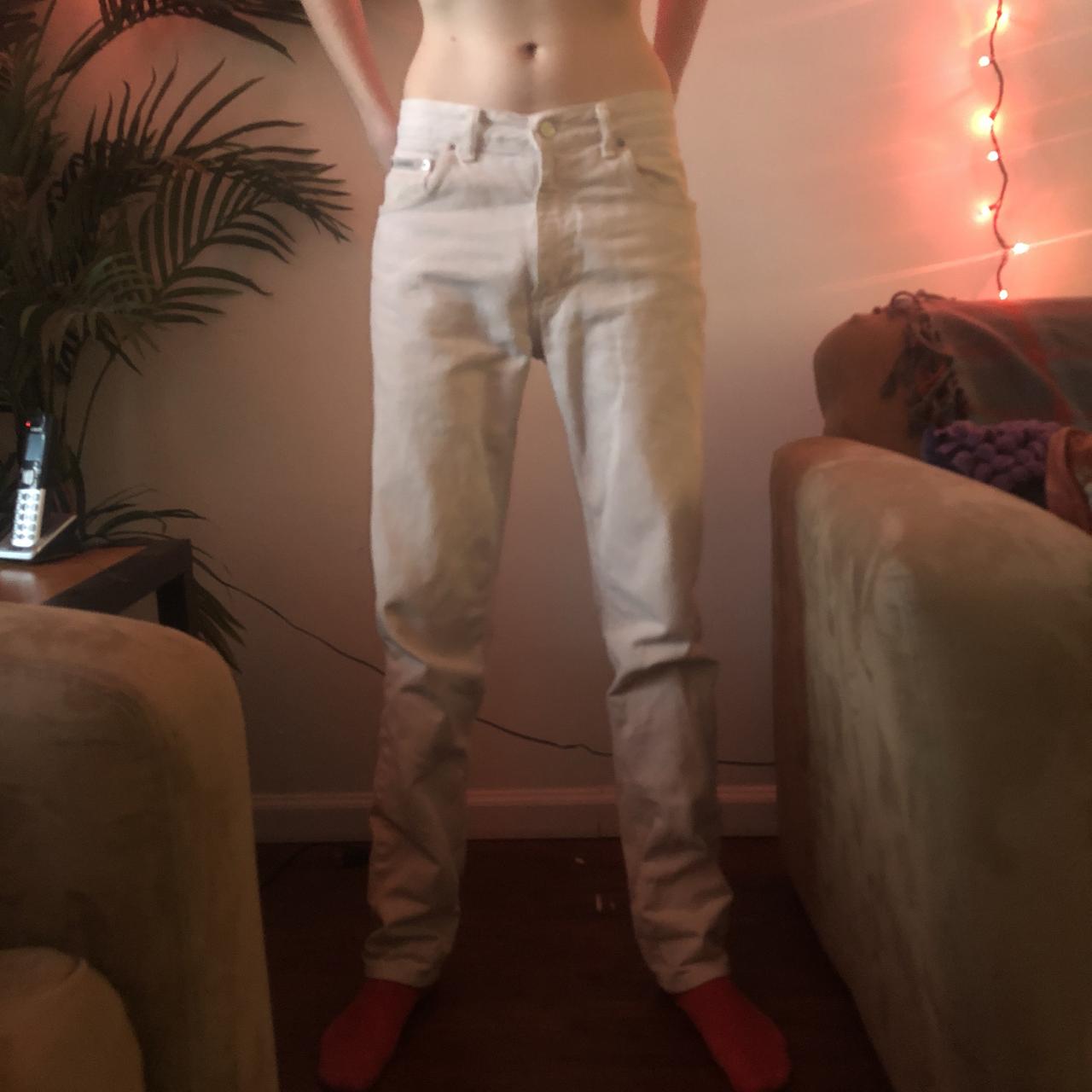 Vintage White Calvin Klein Jeans — bought at a San... Depop