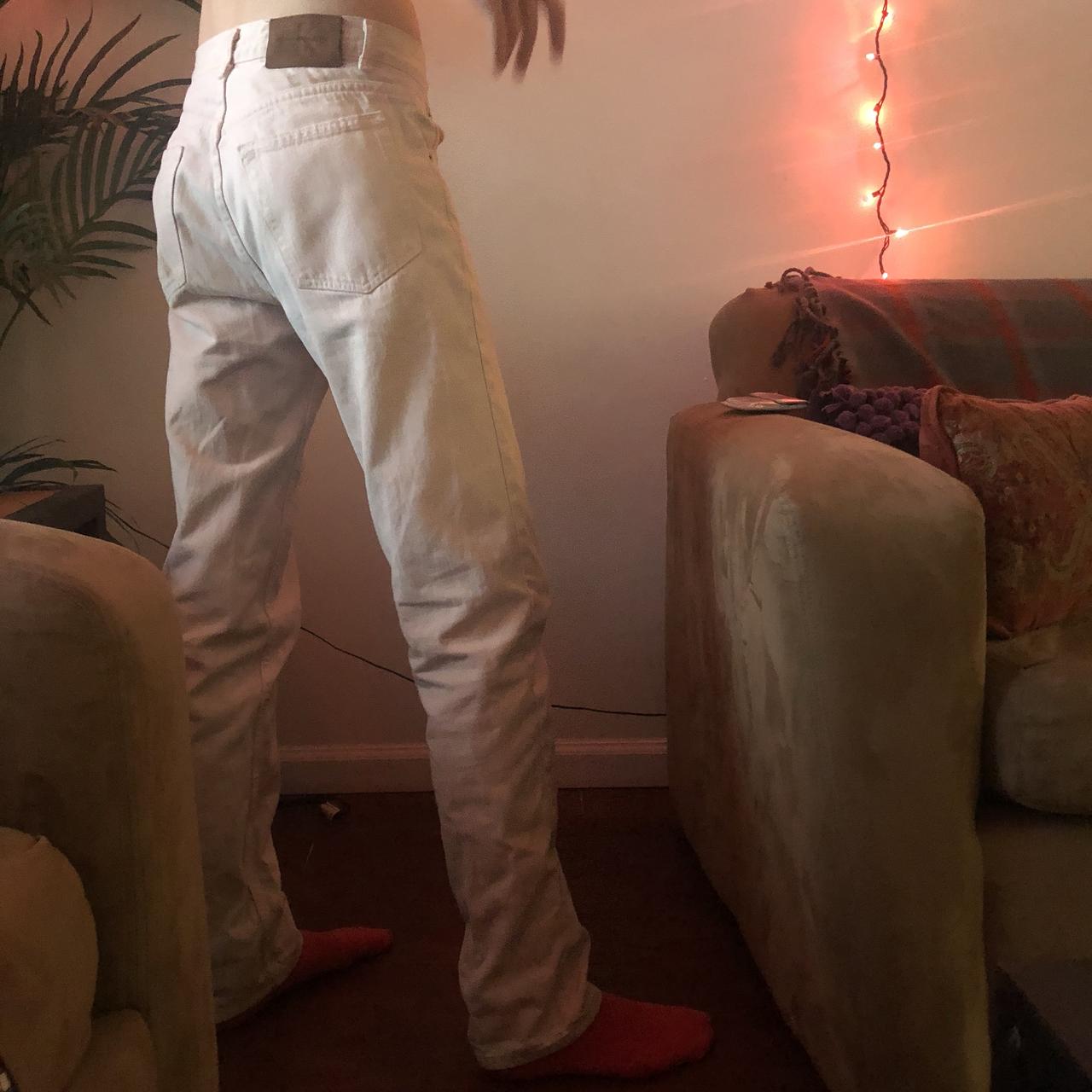 Vintage White Calvin Klein Jeans — bought at a San... Depop