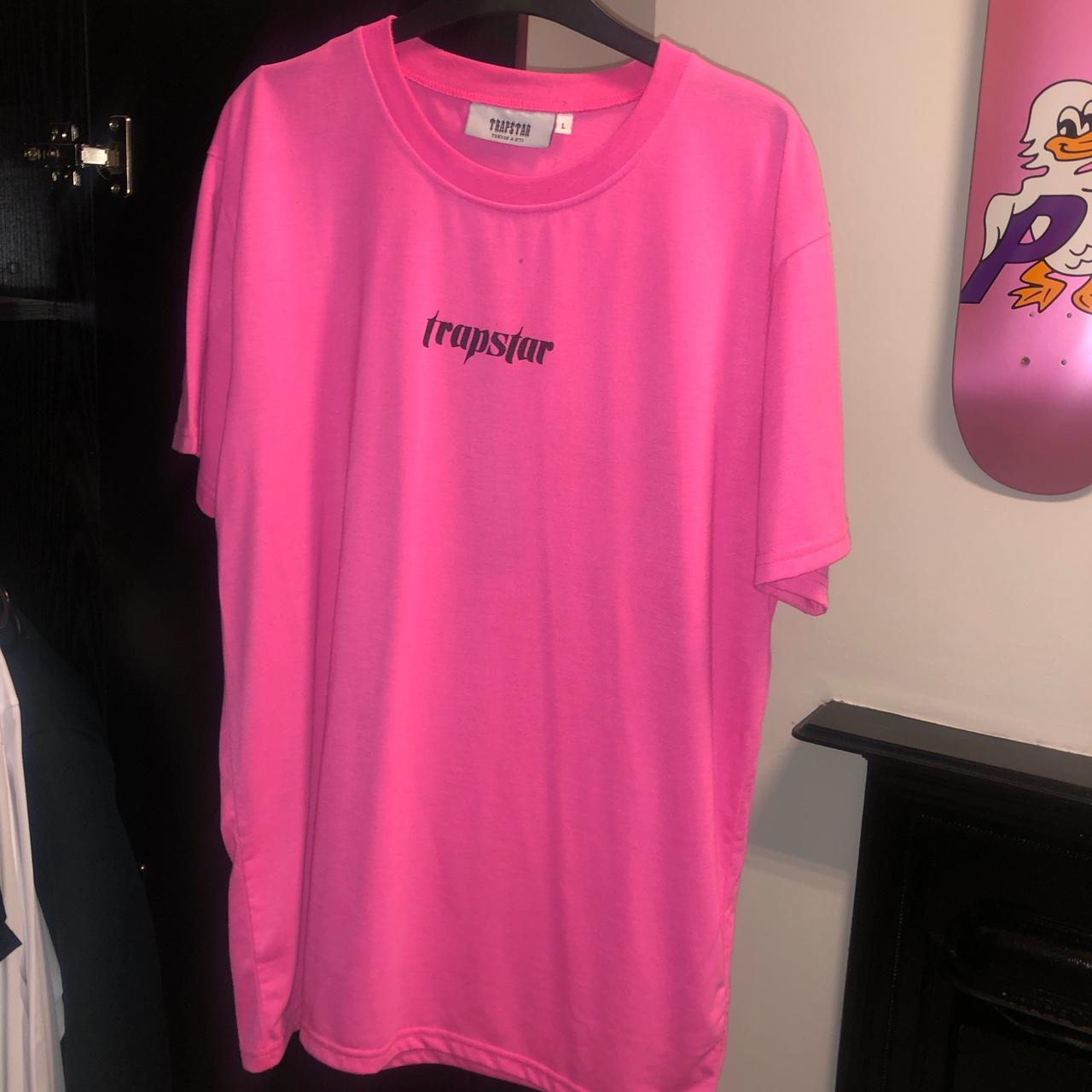 pink trapstar t shirt