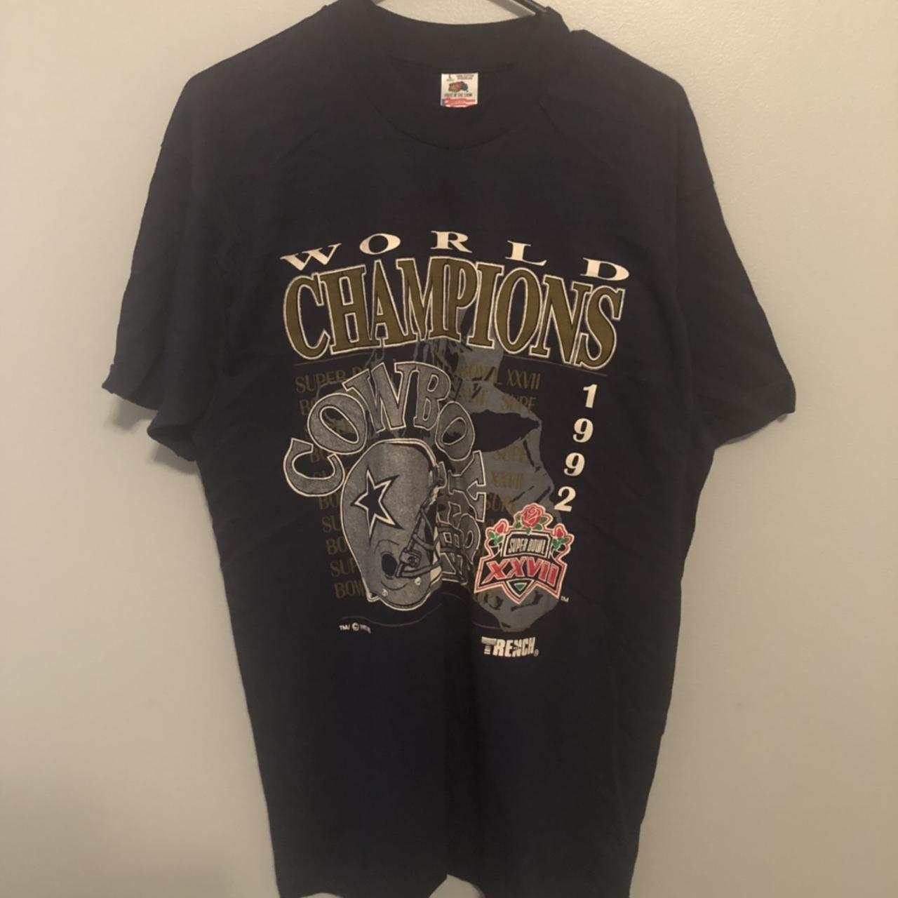 Vintage Dallas Cowboys Super Bowl XXVII Champions T-Shirt (1993) 