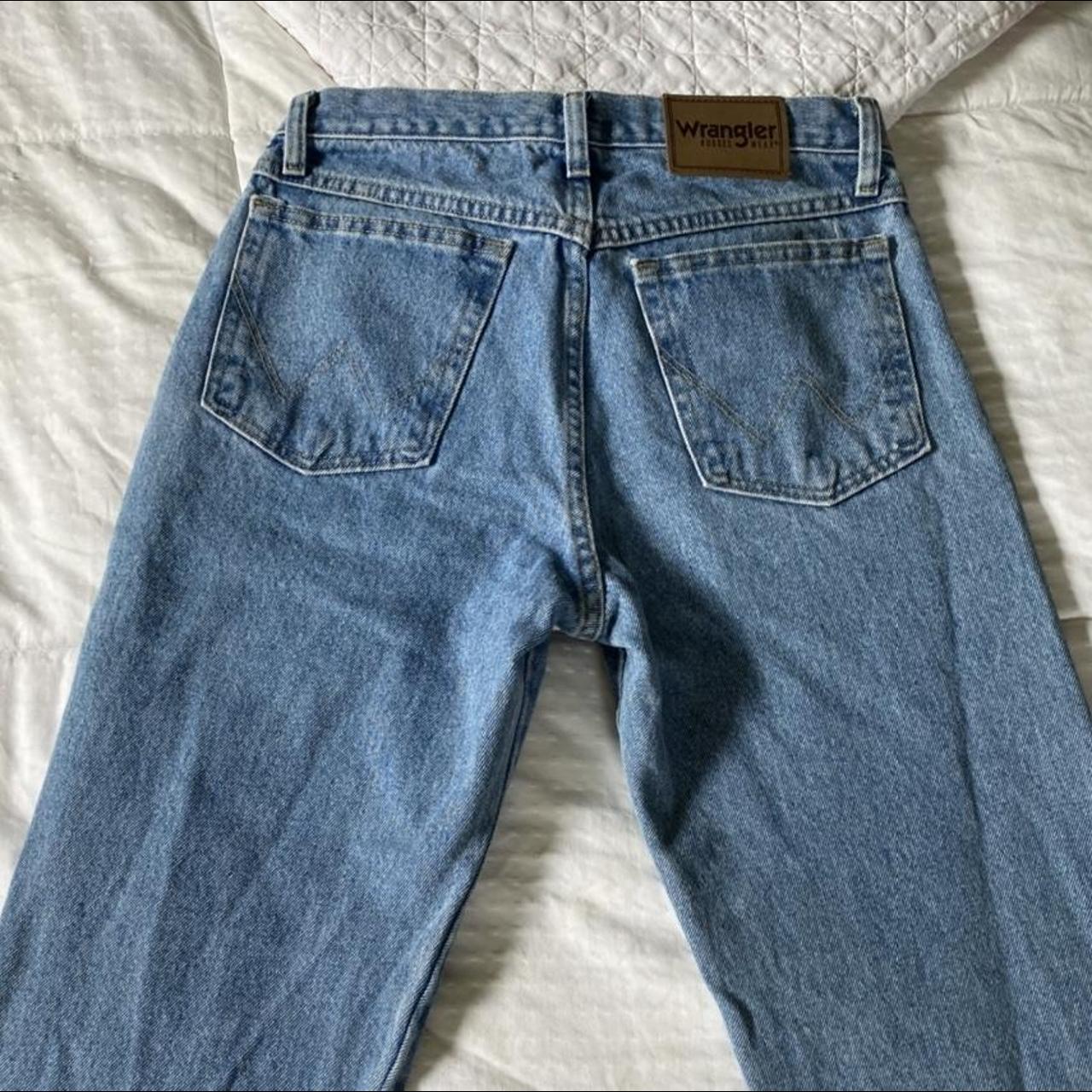 Old Wrangler Rugged Wear jeans 30” waist, 28”... - Depop