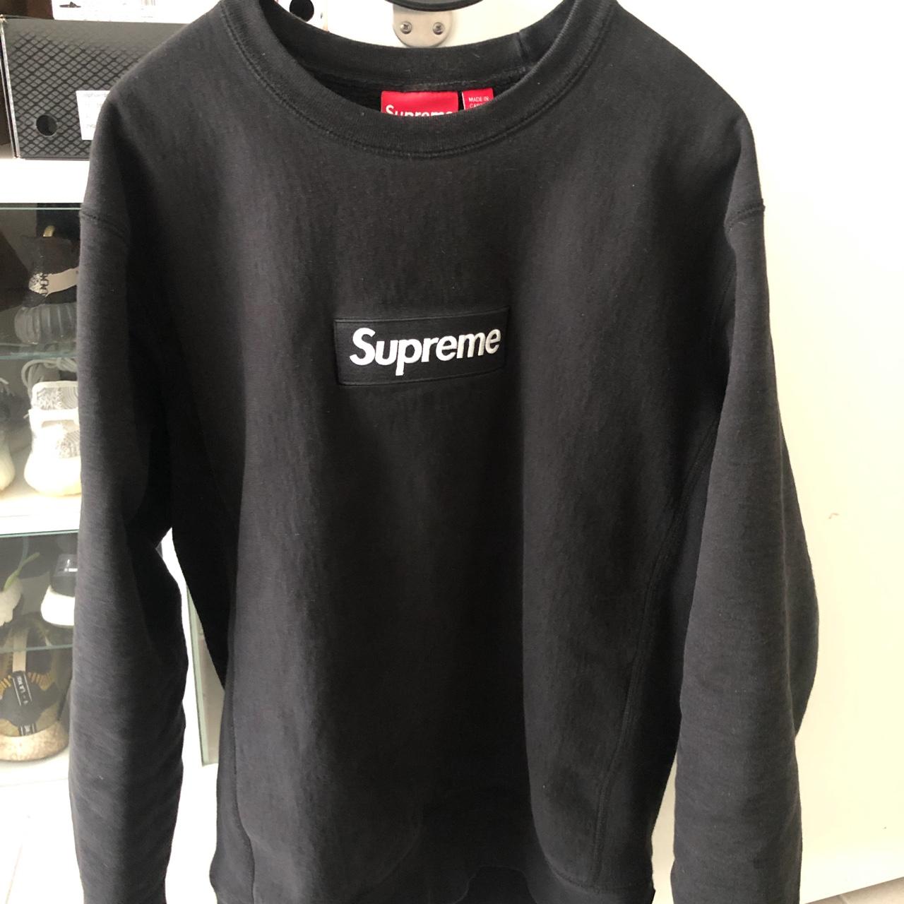 Supreme Box Logo Crewneck Black Lサイズ