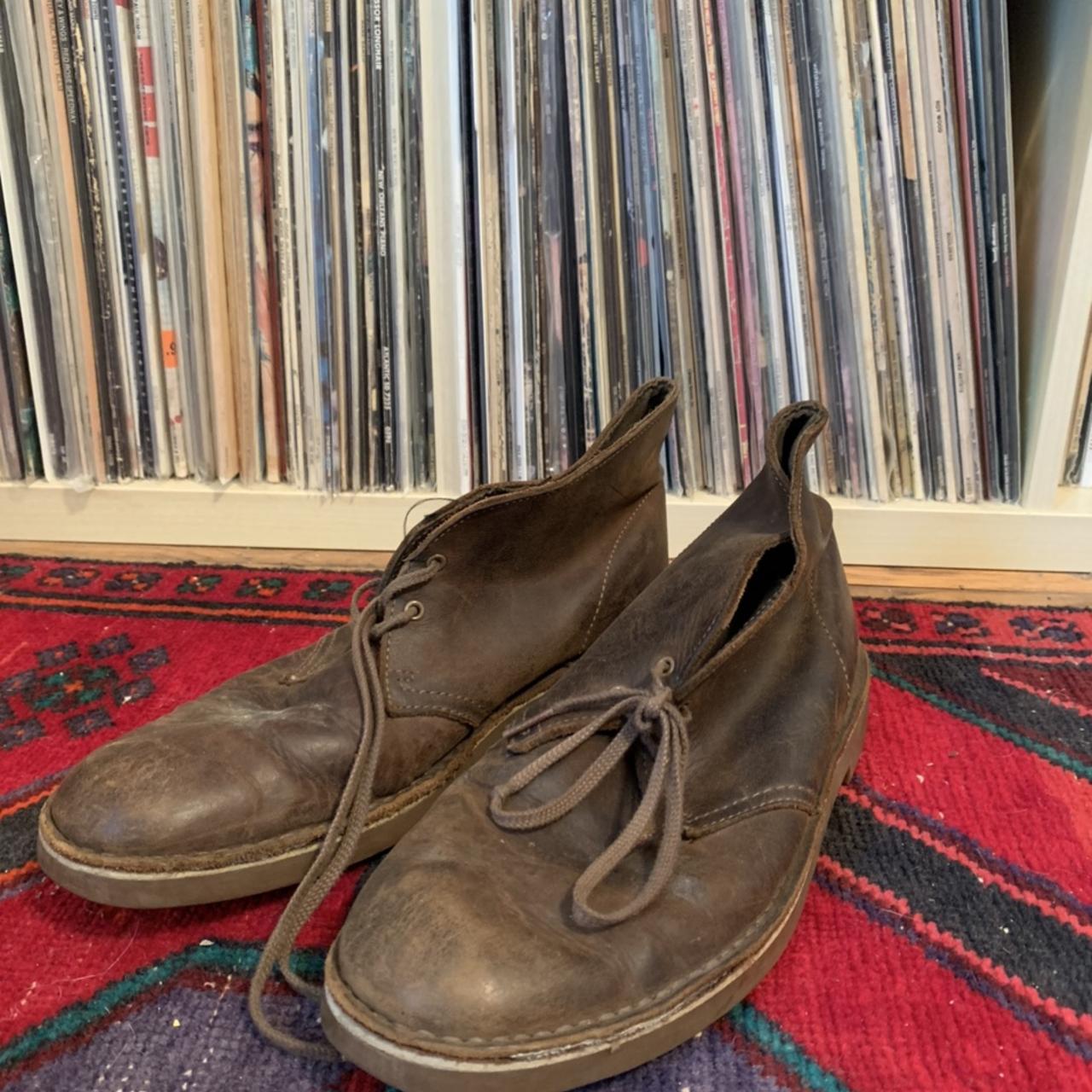 clarks desert boots brown leather