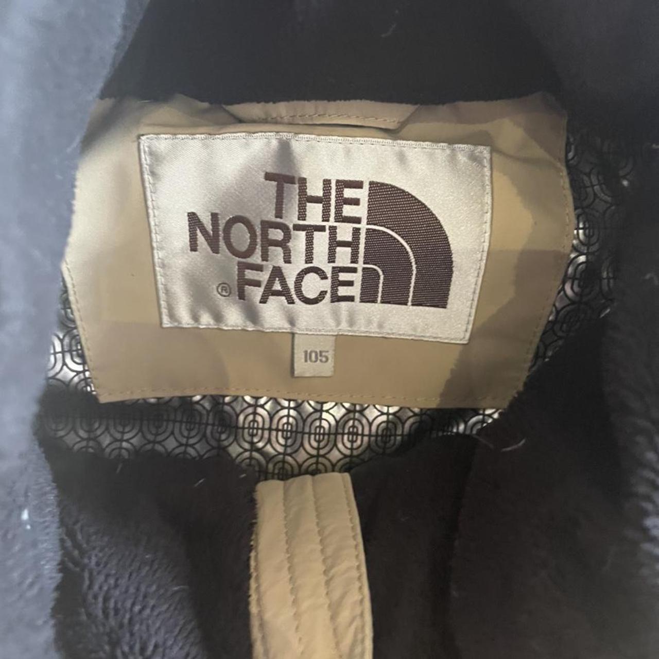 VINTAGE NORTH FACE BEIGE DRYVENT PUFFER JACKET SIZE... - Depop