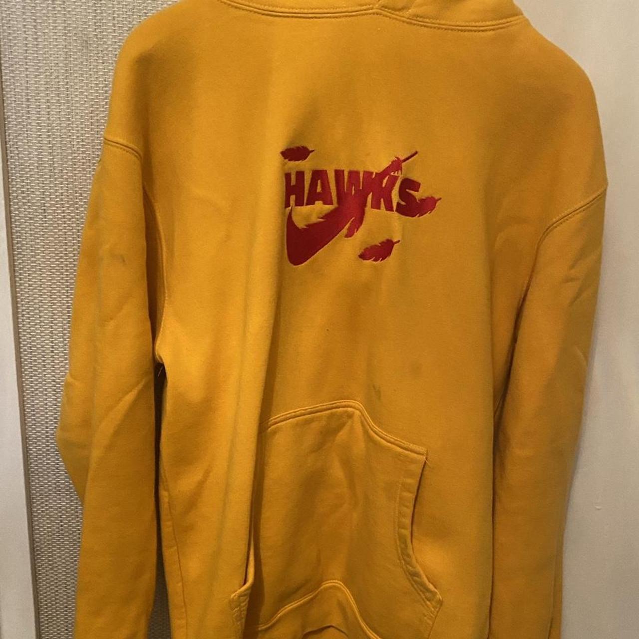 Men's Yellow and Red Hoodie | Depop