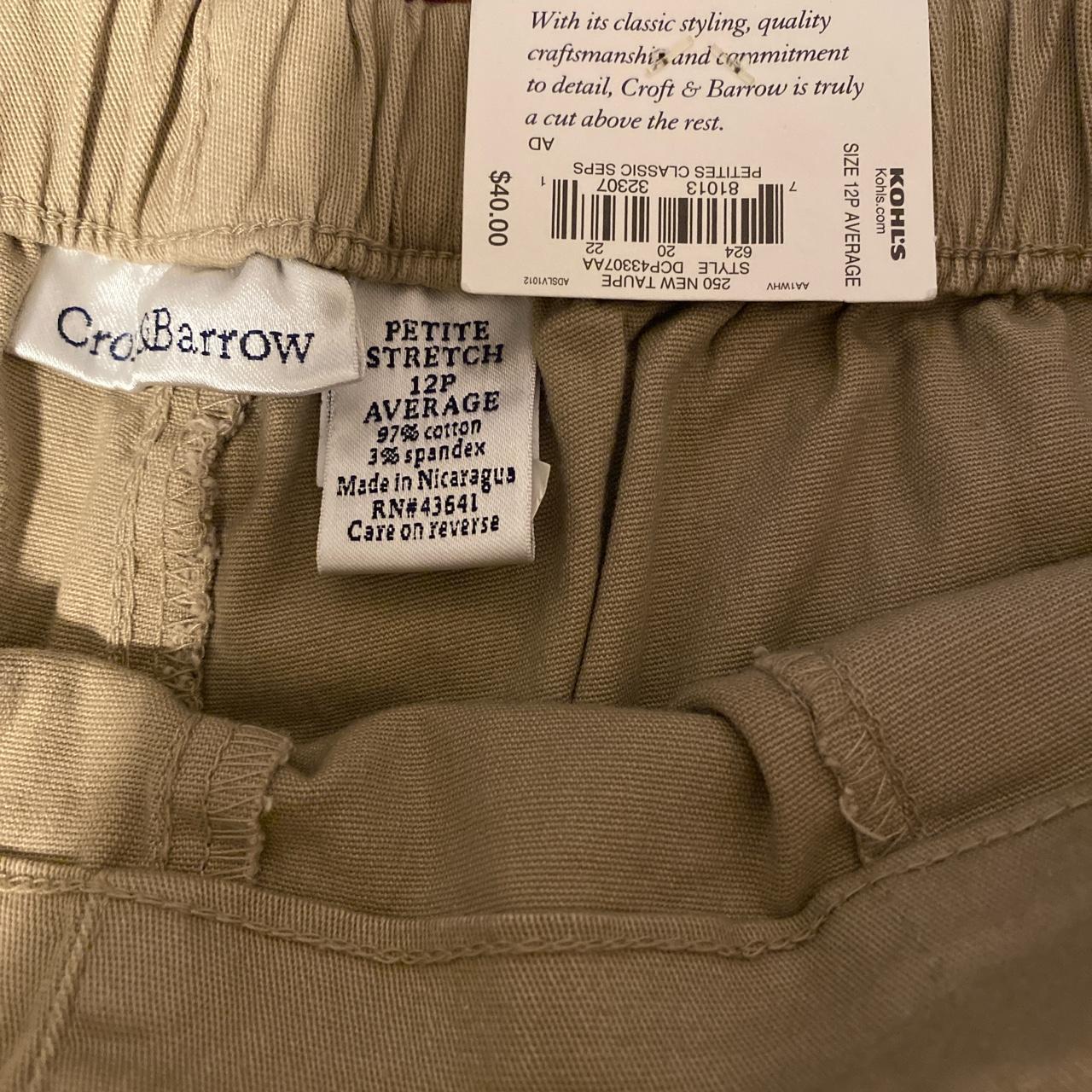 Croft and barrow store petite stretch pants