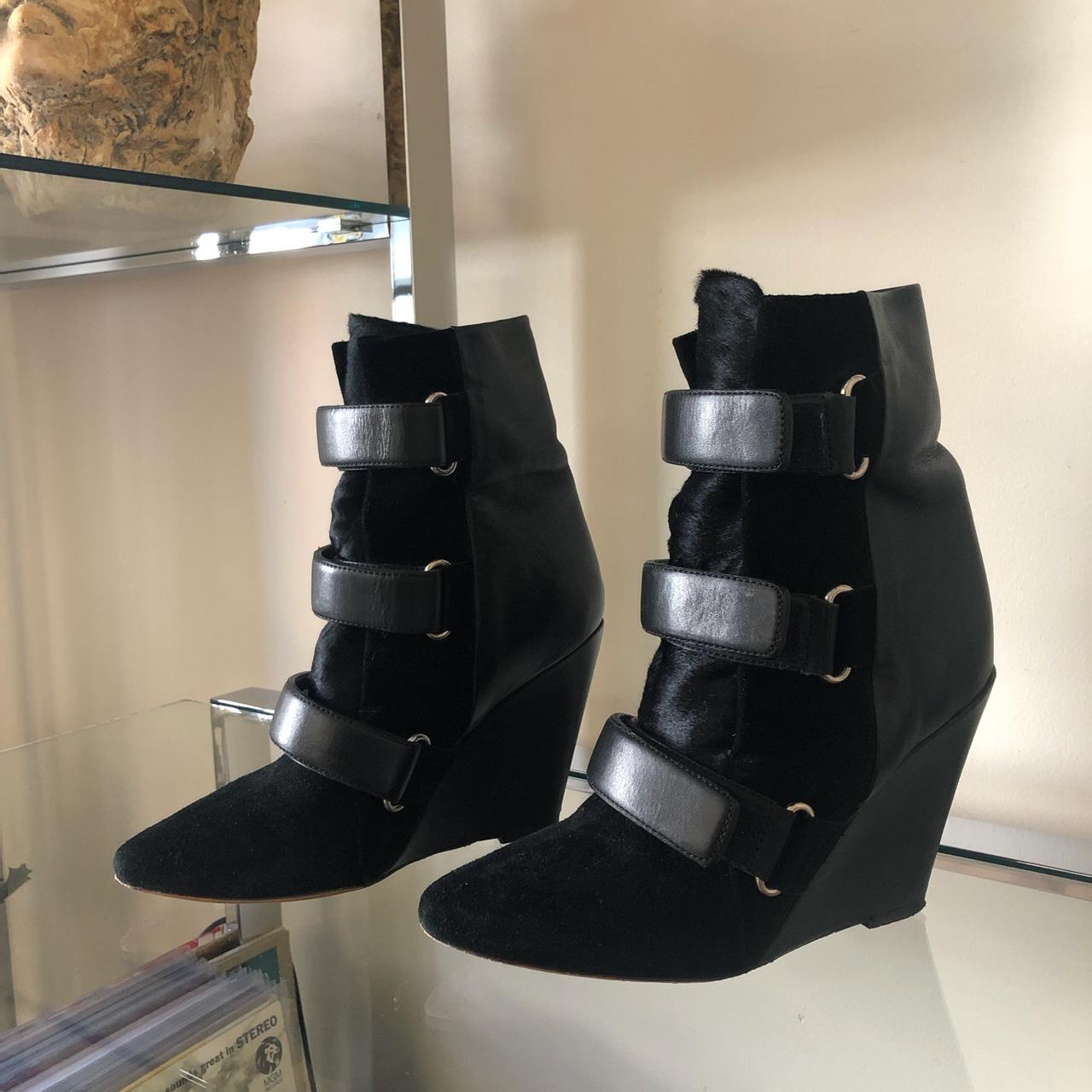 isabel marant black ankle boots