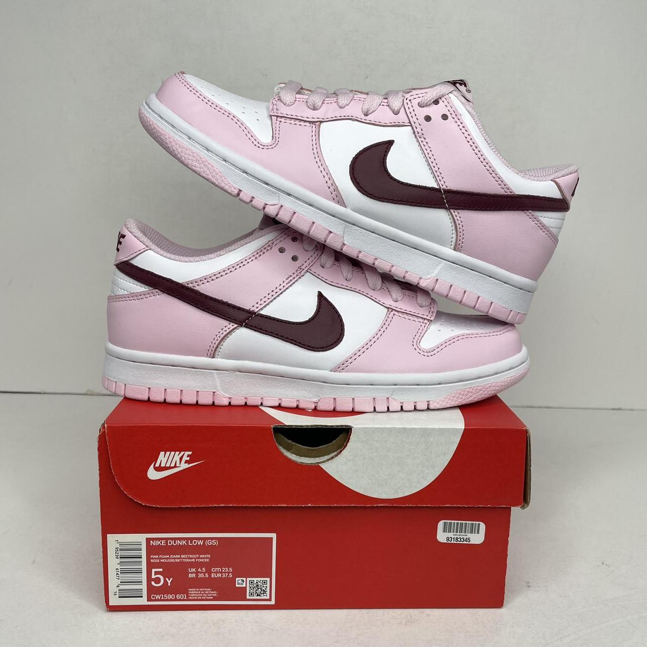 nike dunk pink foam gs