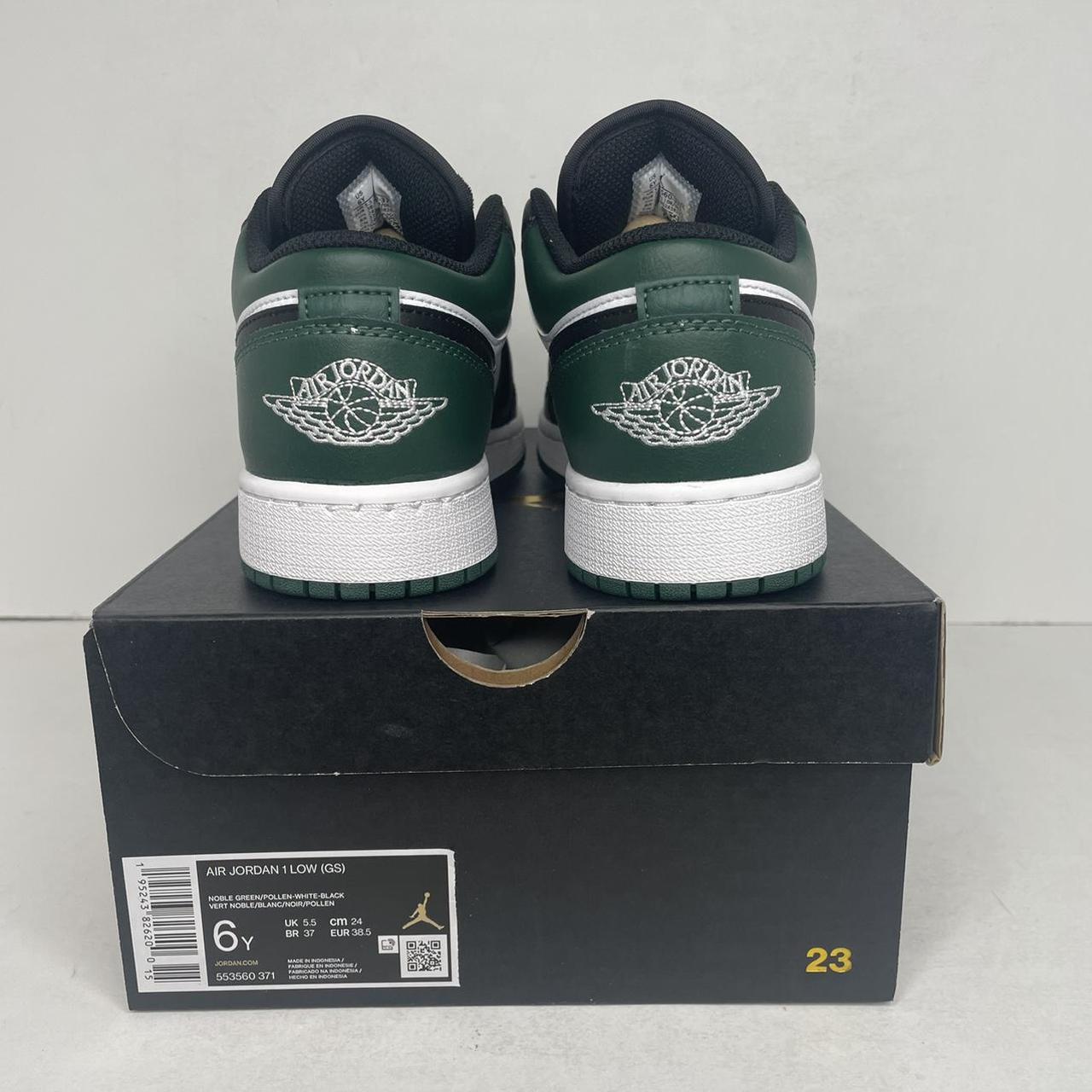 Nike Air Jordan 1 Retro Low GS “Green Toe/Noble... - Depop