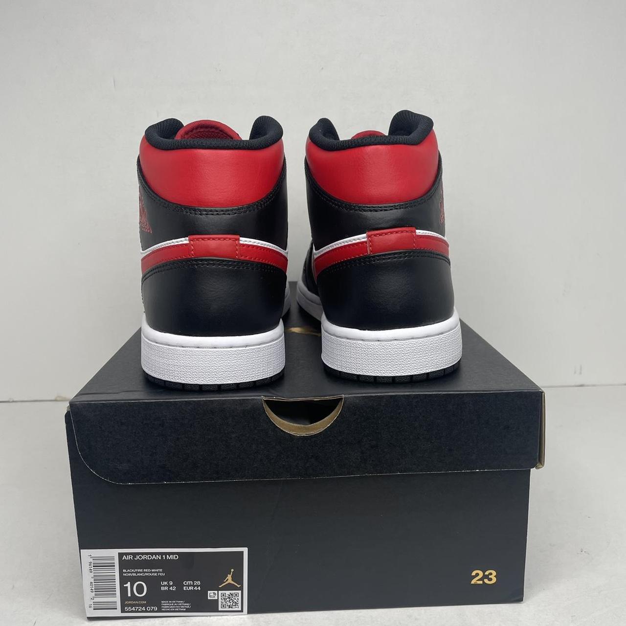 Nike Air Jordan 1 Retro Mid “Fire Red” 2022 MENS 10... - Depop