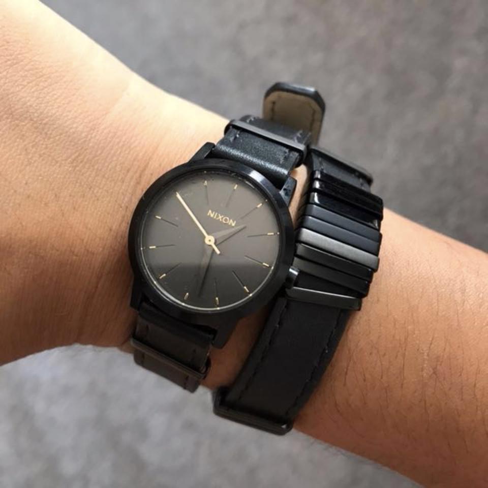 Nixon Double Down Kenzi Wrap black Watch Worn once Depop