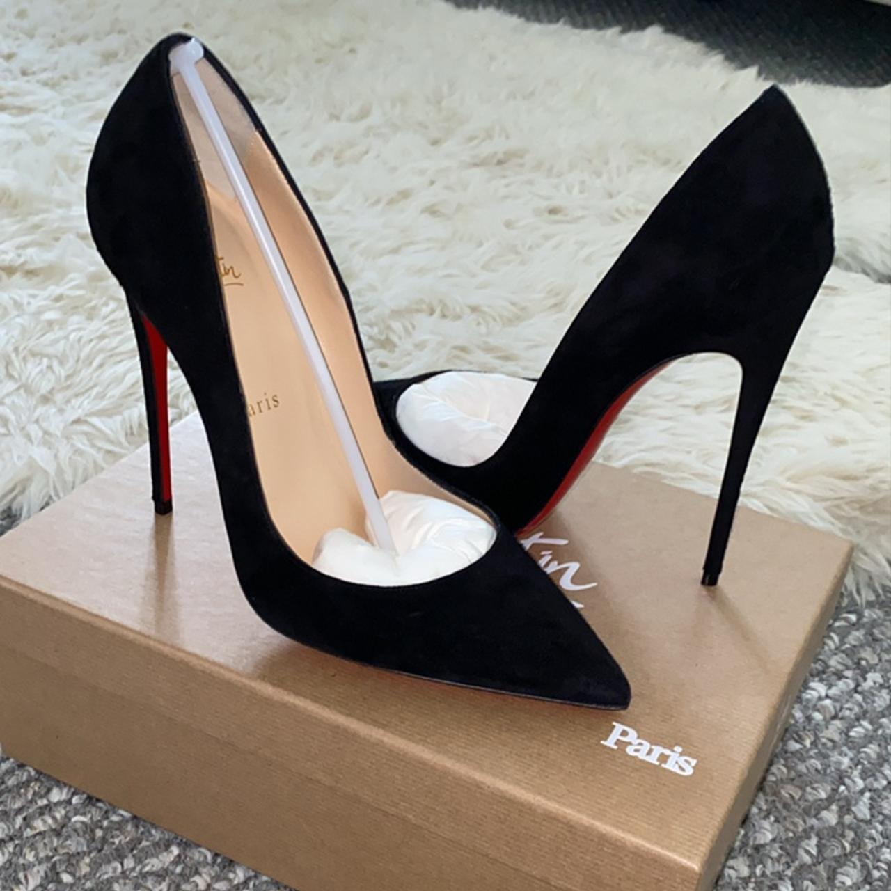 Louboutin so kate black hot sale suede