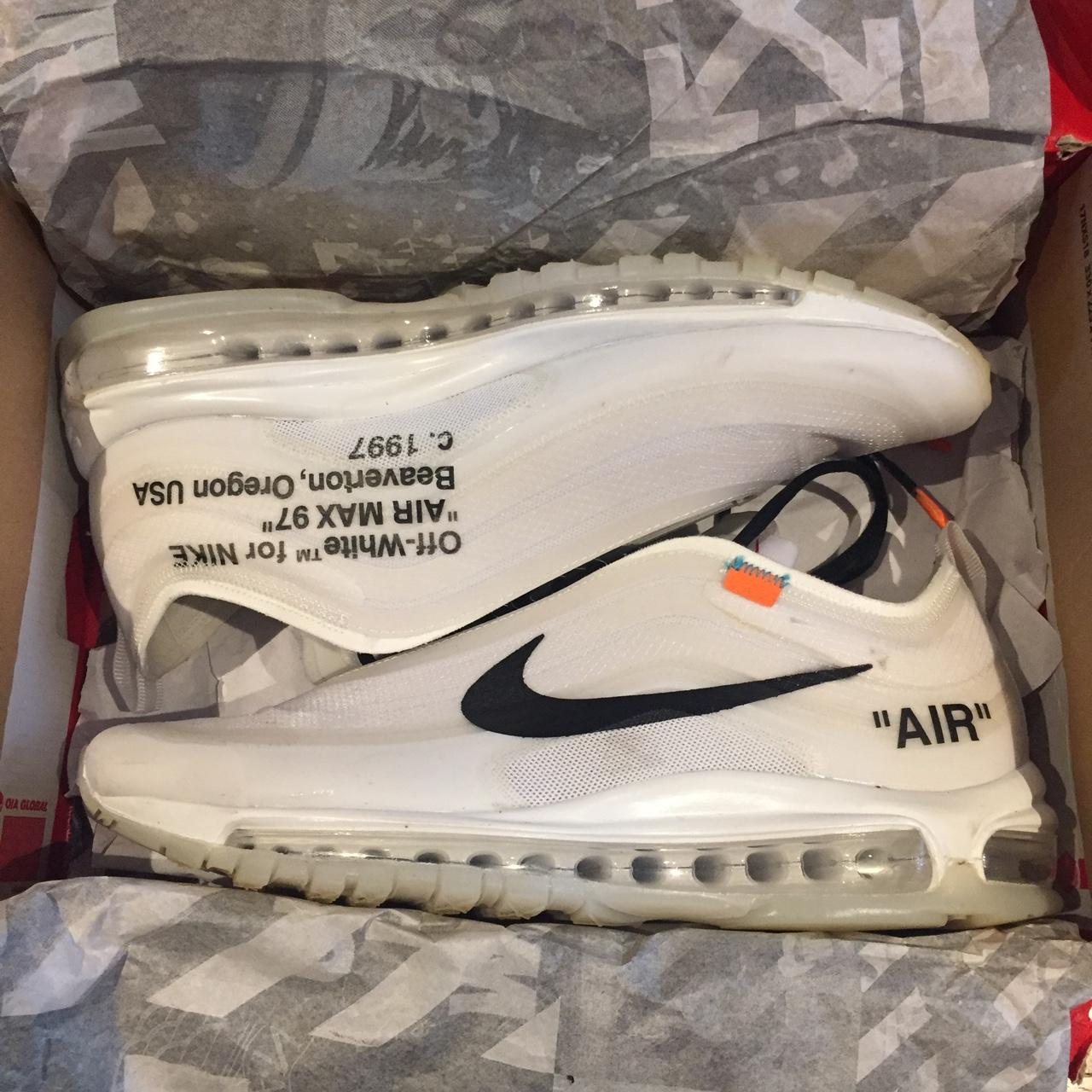Off white- Nike Air Max 97 OG Only worn a couple of... - Depop