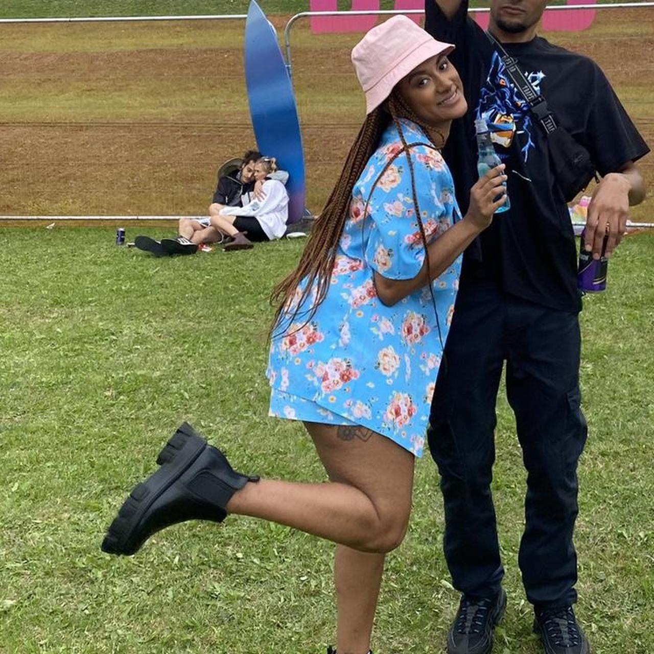 Elsie and Fred Strawberry fields blue floral city... Depop