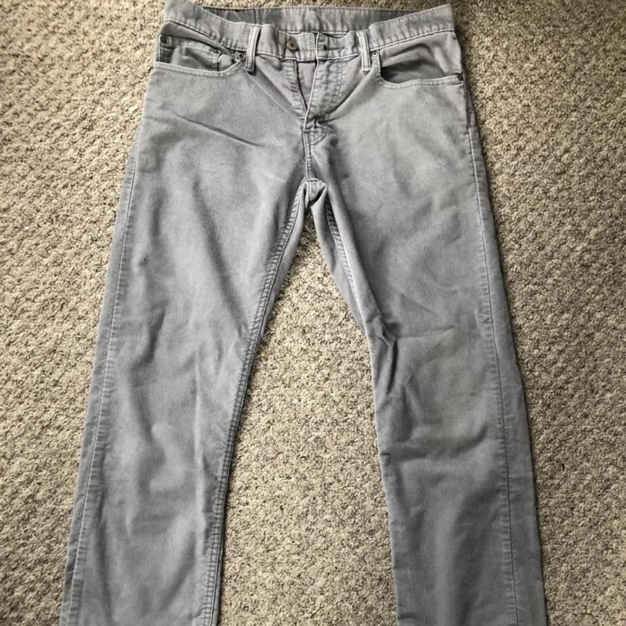 levis 514 corduroy grey