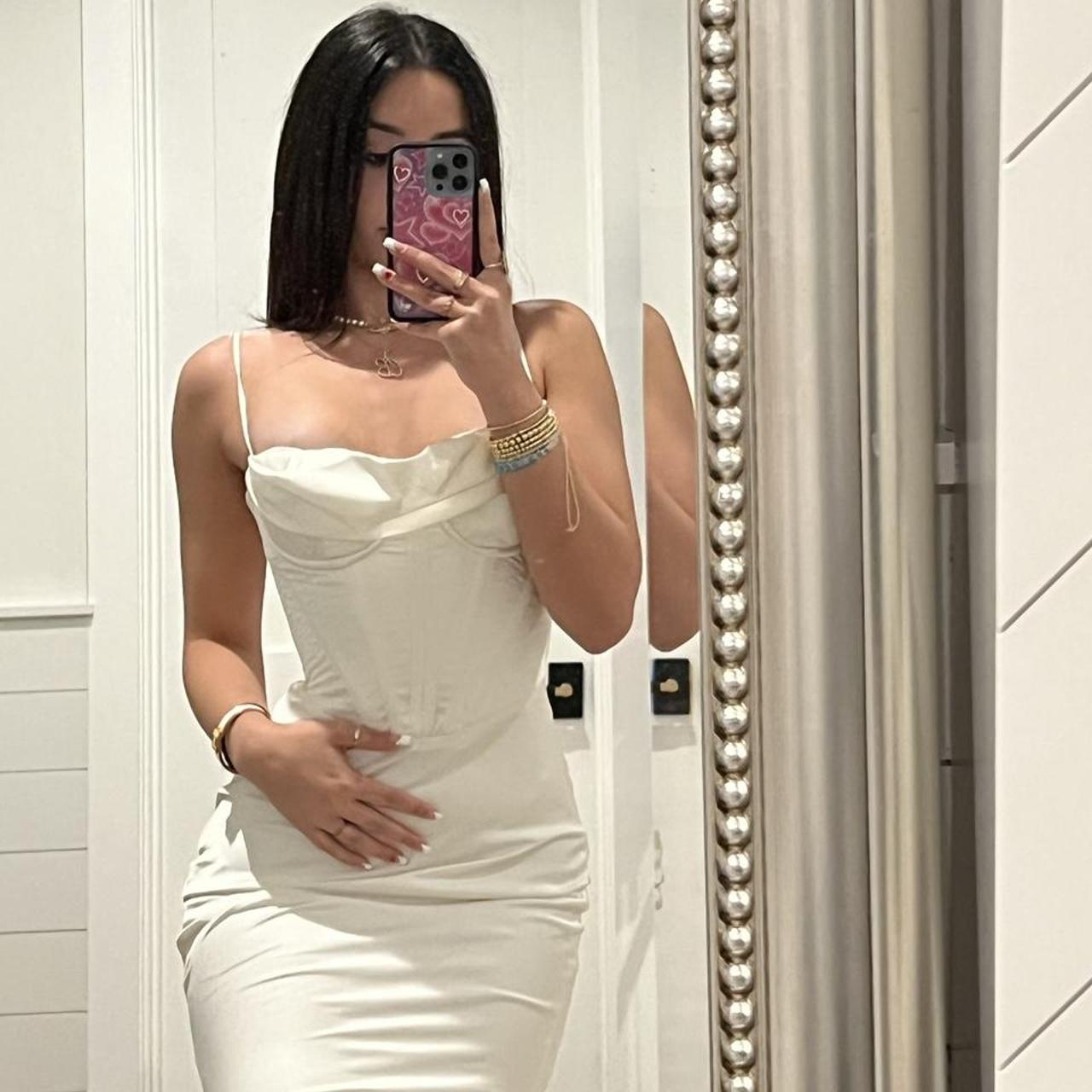 House of CB Charmaine ivory corset dress Size xs... Depop