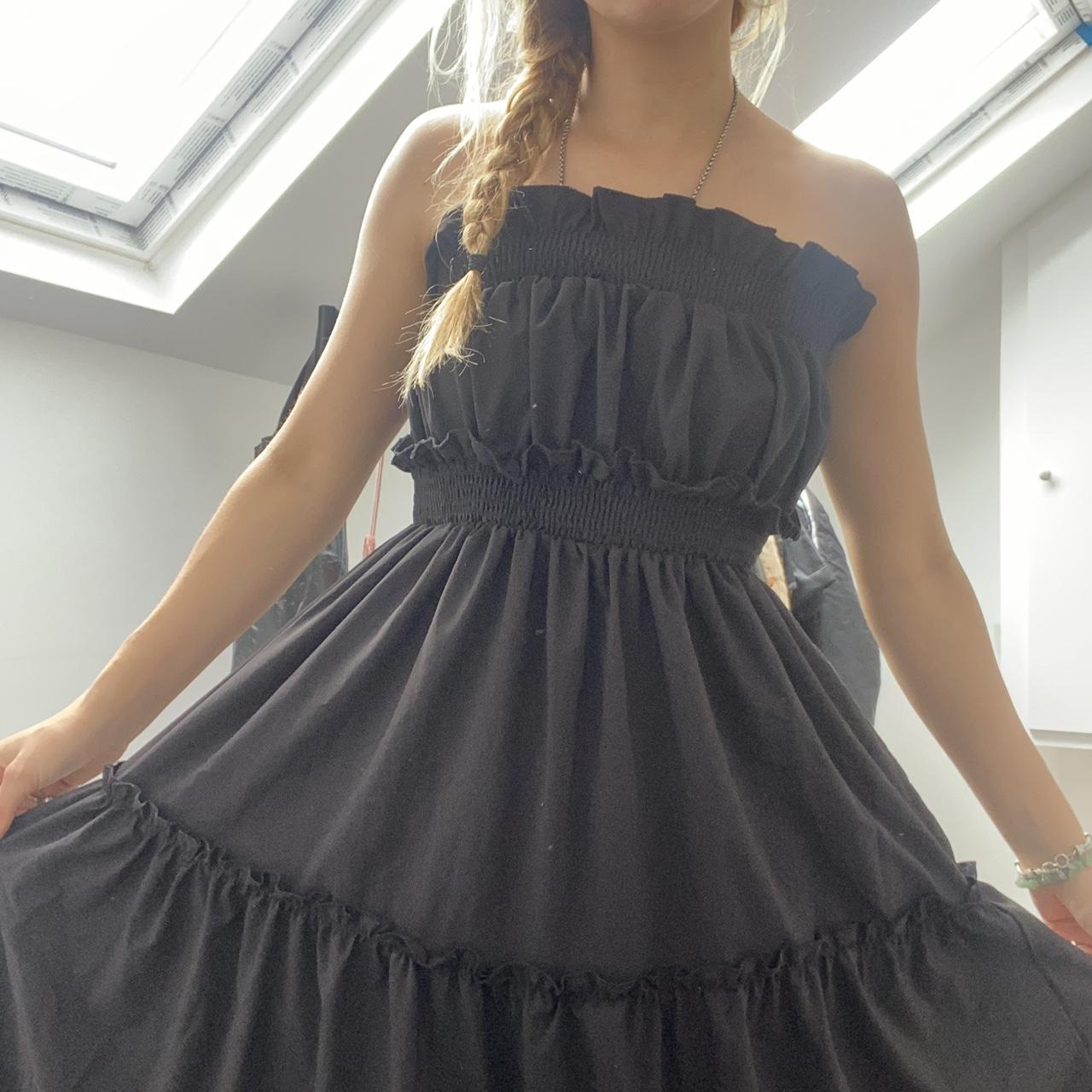 Black Tiered Strapless Maxi Dress 🖤 So don’t want to... - Depop