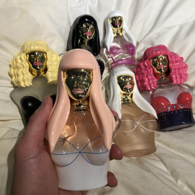 nicki minaj pink friday tote bag, perfume set with 2 - Depop