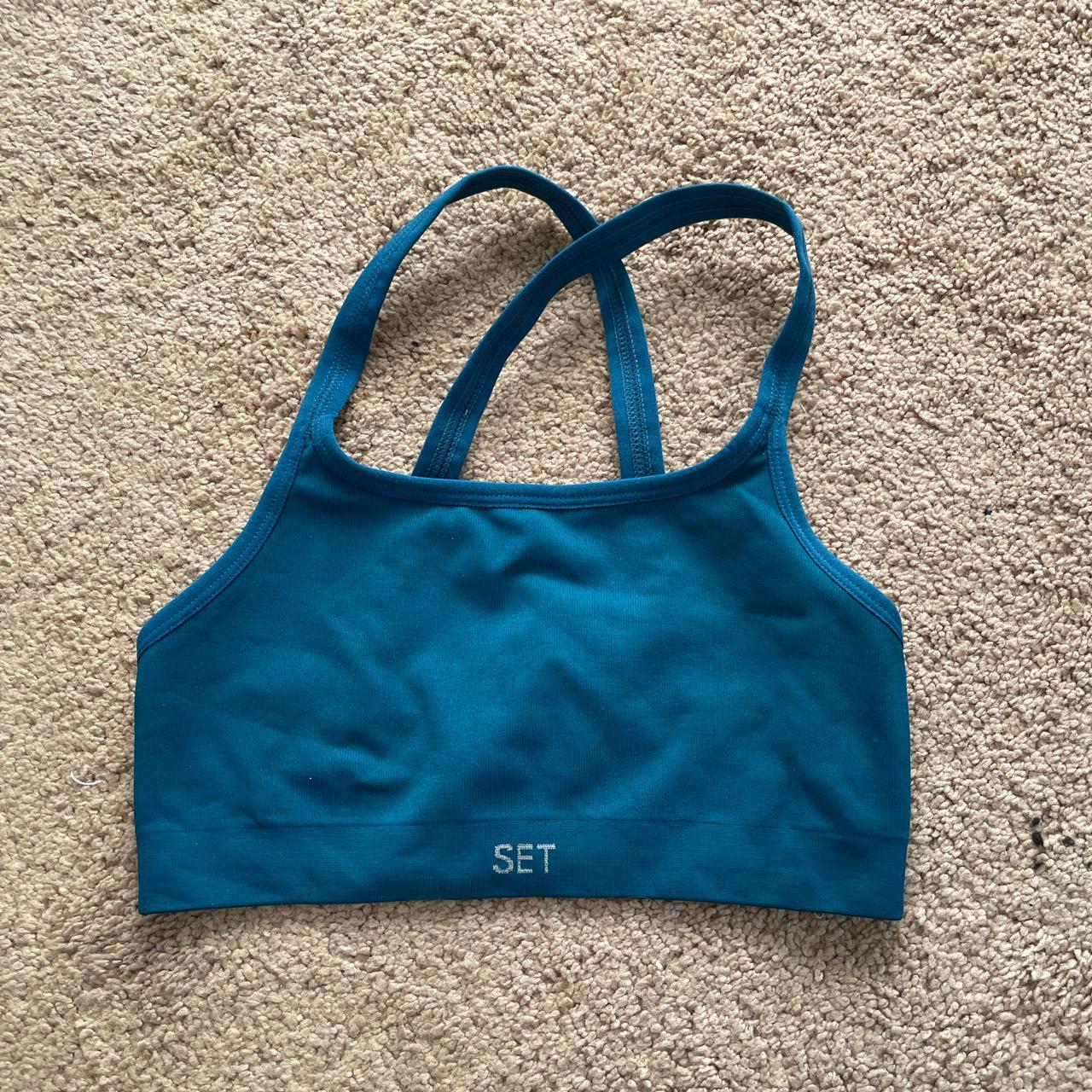 Women's Blue Crop-top | Depop