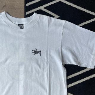 Vintage stussy Stock logo/S Crown logo tee, size... - Depop