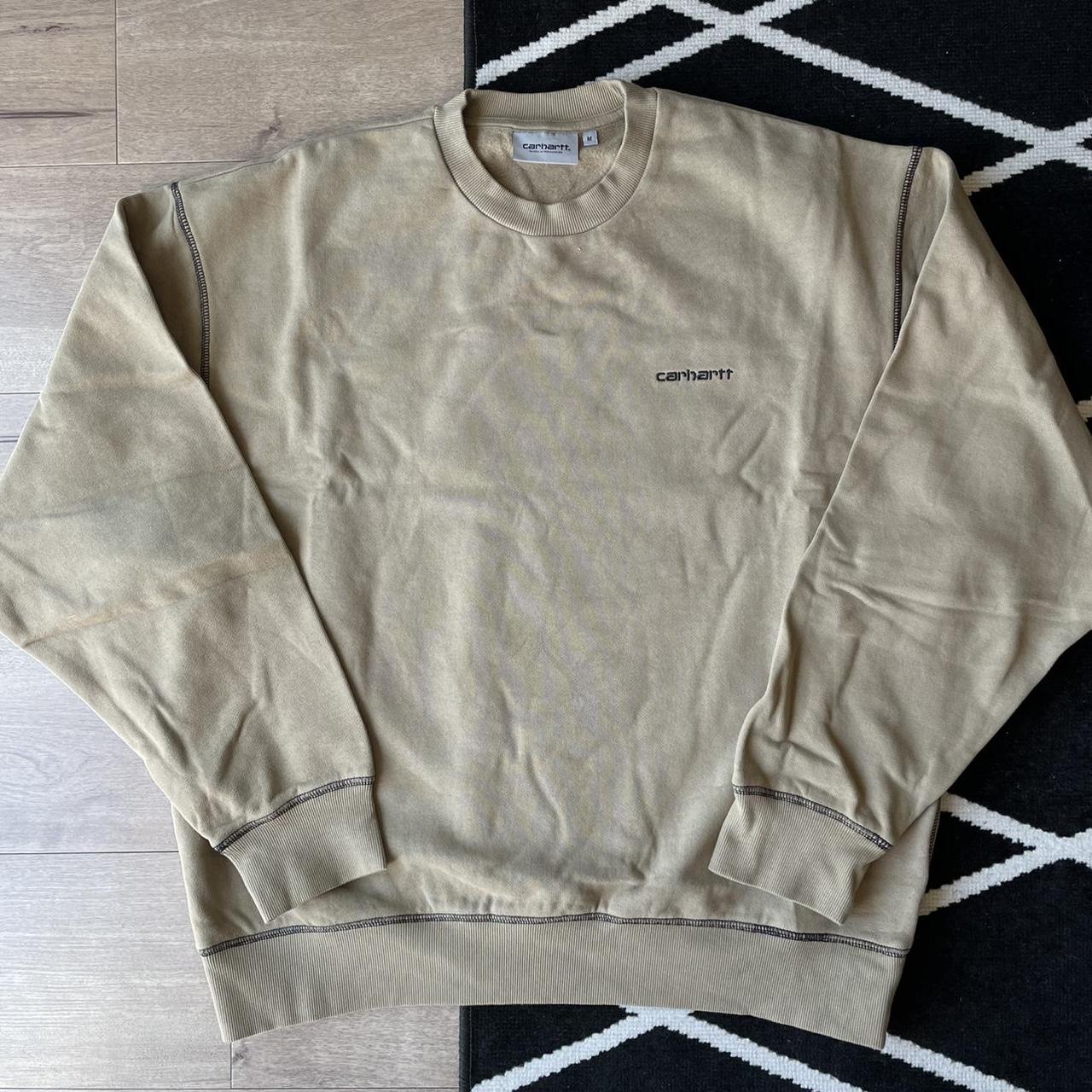 Carhartt WIP Men's Tan Sweatshirt | Depop