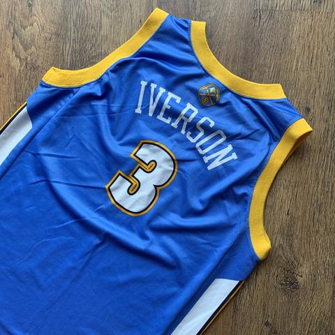 Vintage Nuggets Allen Iverson Jersey NEW WITH - Depop