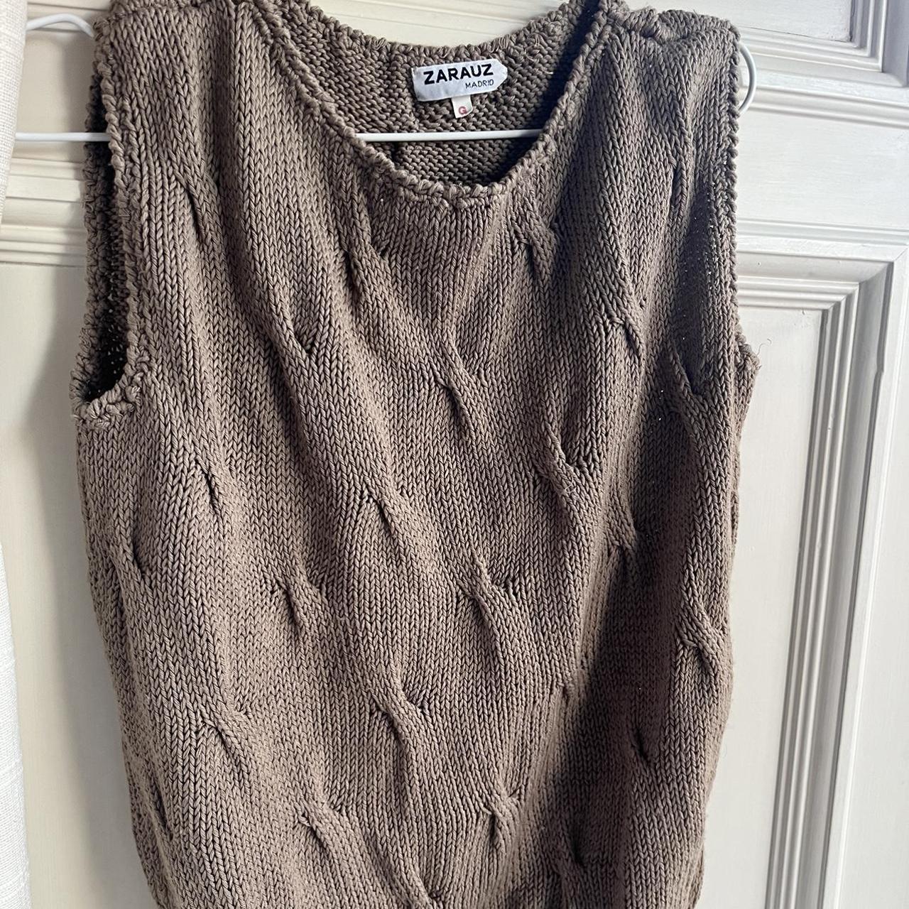 Ribbed sweater vest with beautiful twist detail In... - Depop
