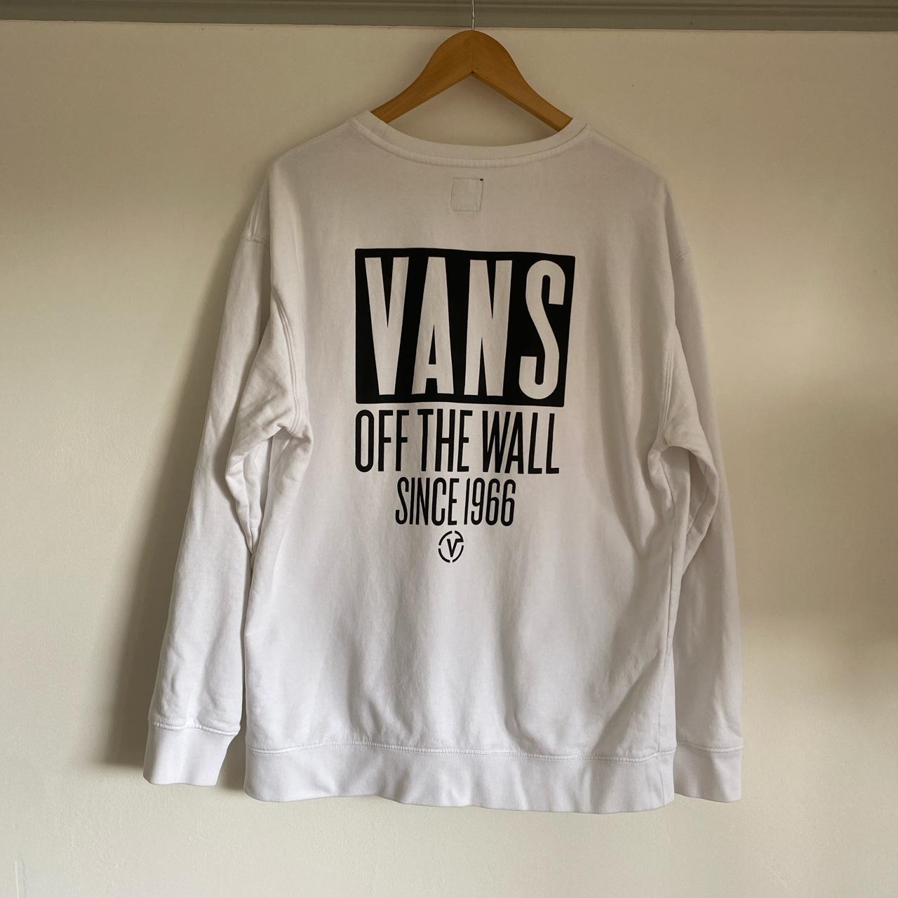 vans white jumper