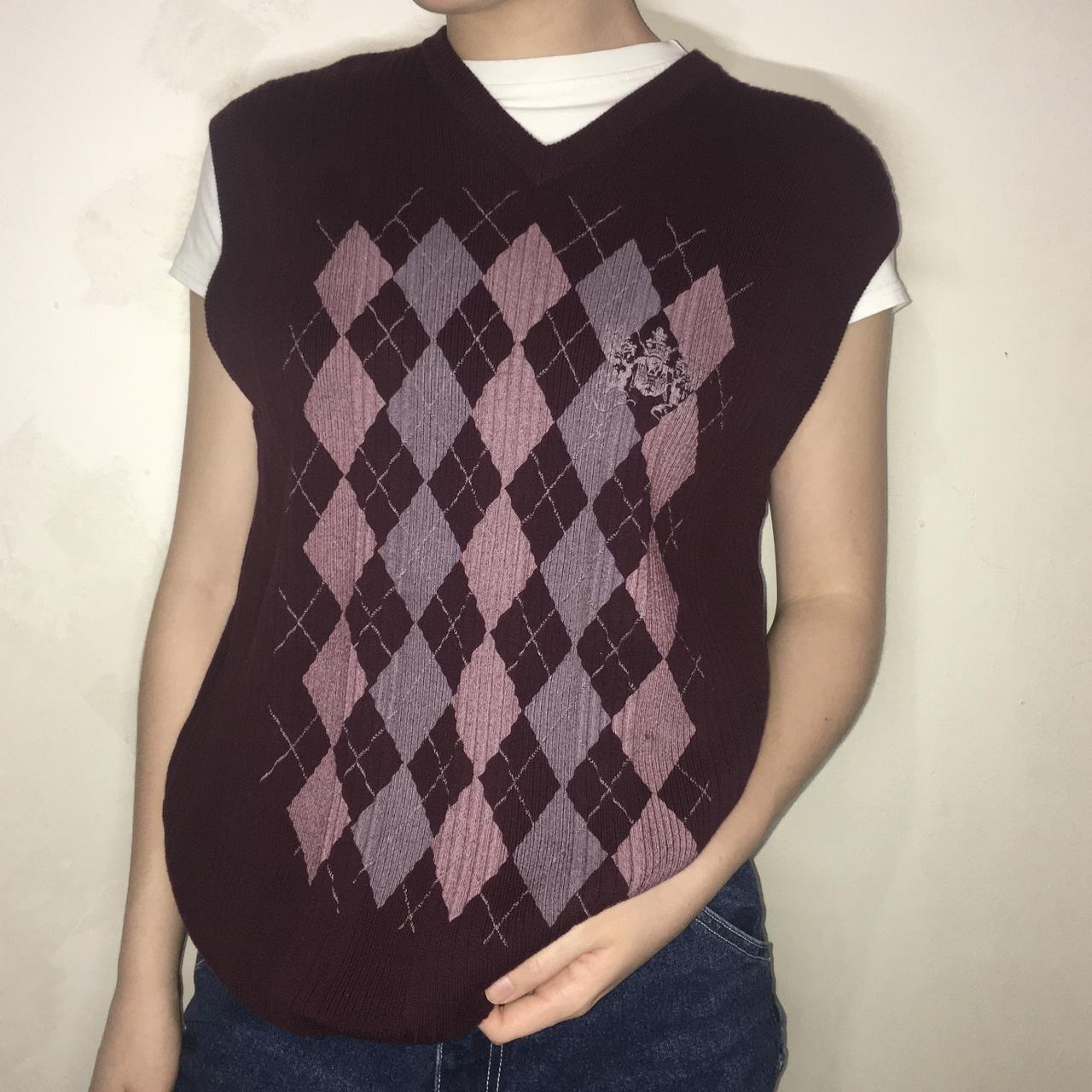 vintage oversized ribbed sweater vest ! super cool... - Depop