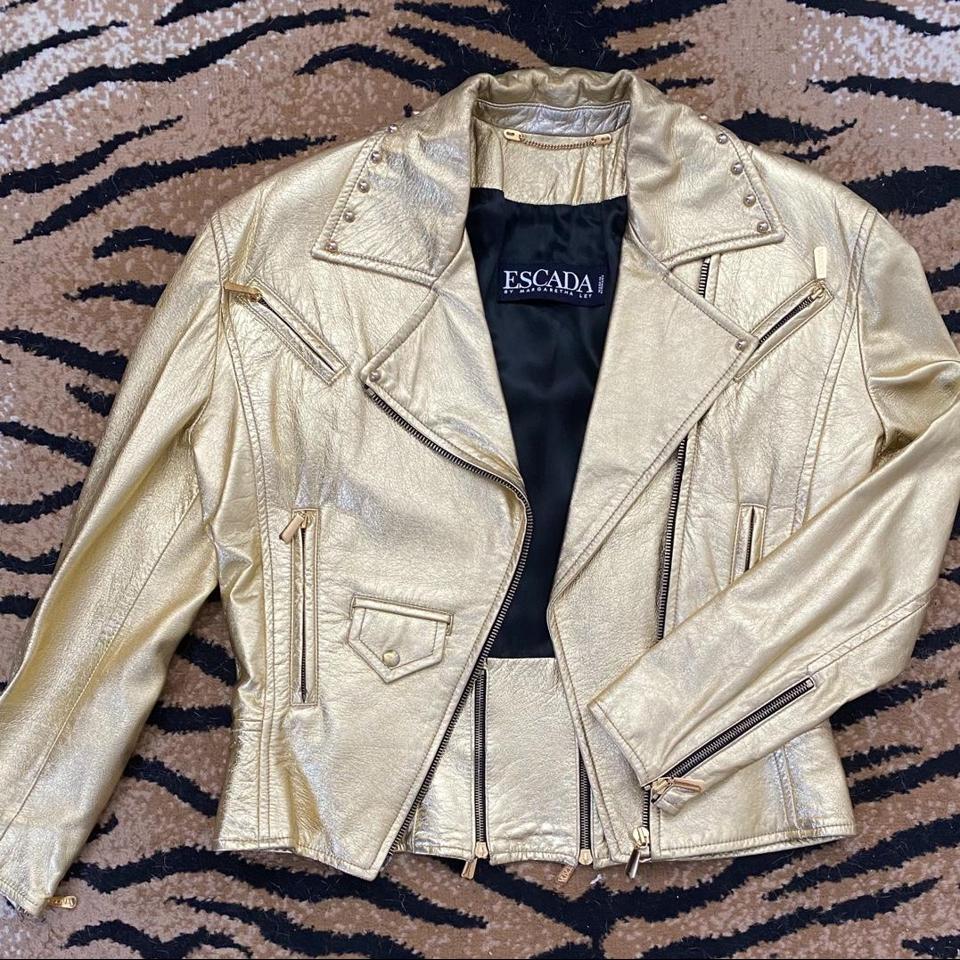 Escada shop leather jacket