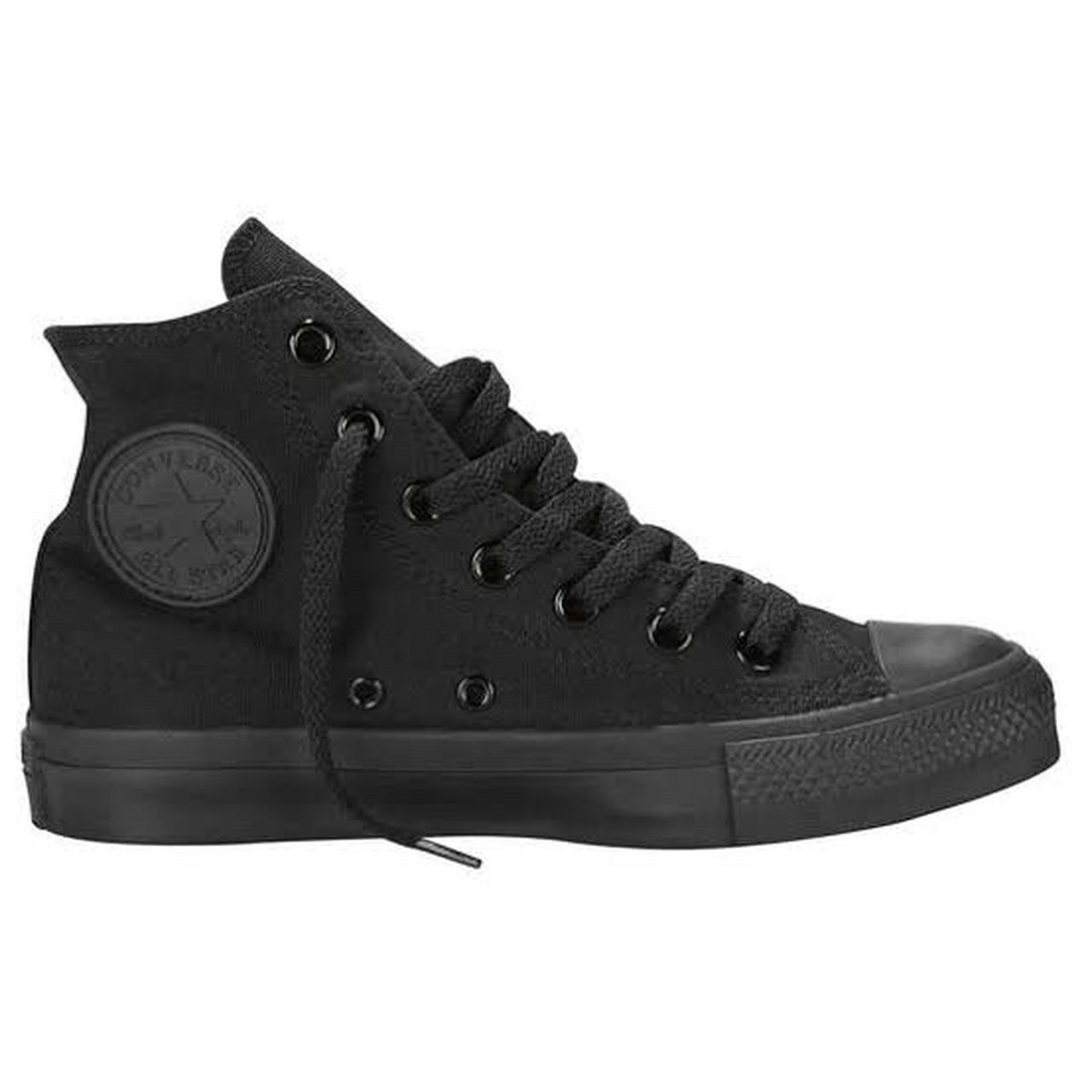 All black high top converse chuck taylors RRP Depop