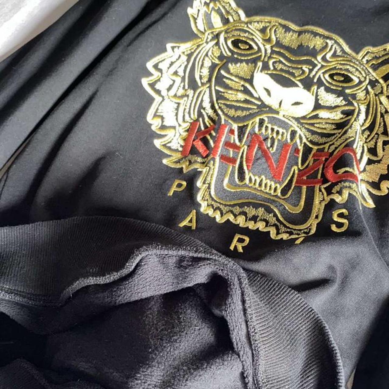 Kenzo black and gold on sale jumper