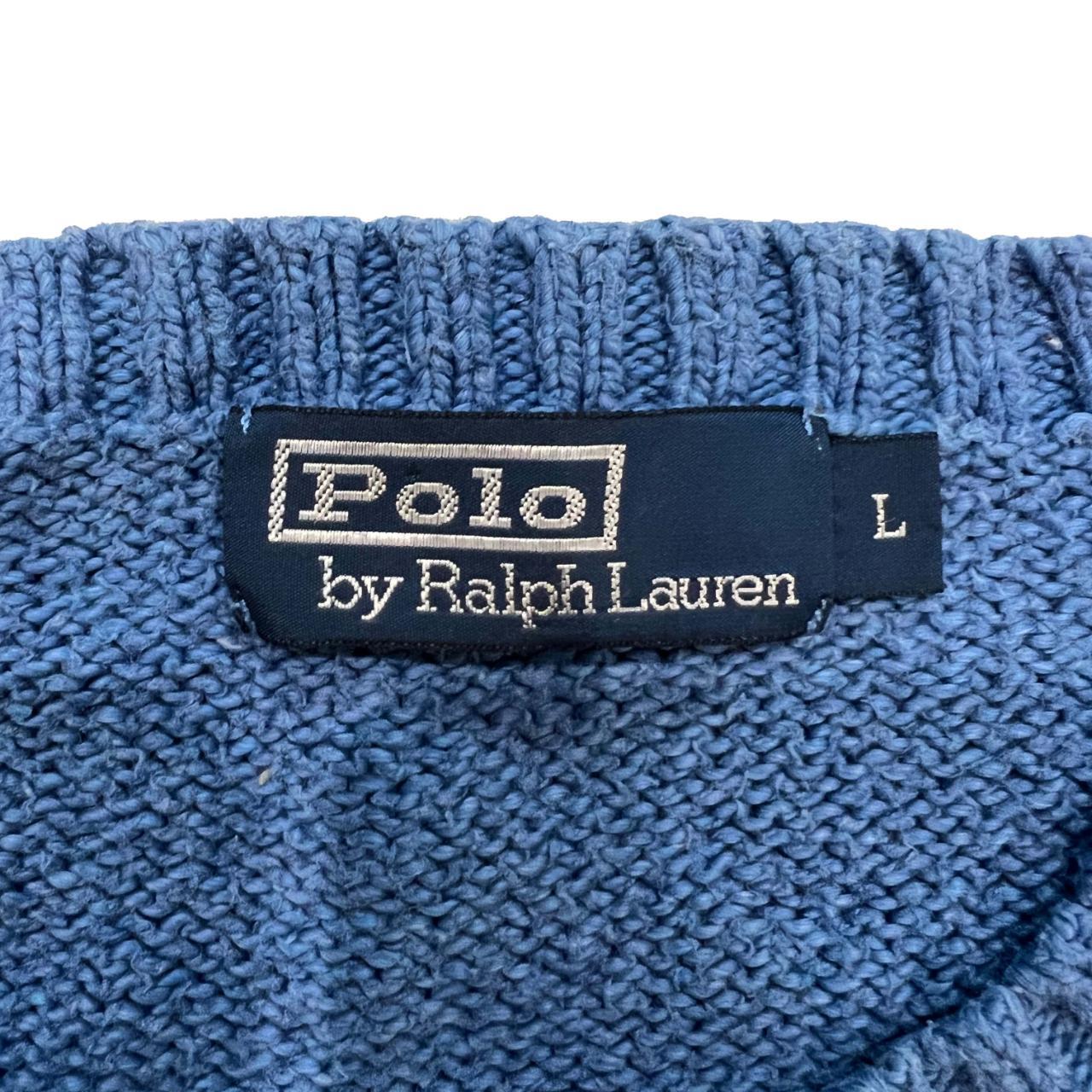 Royal Blue Vintage Polo Ralph Lauren Knitted... - Depop