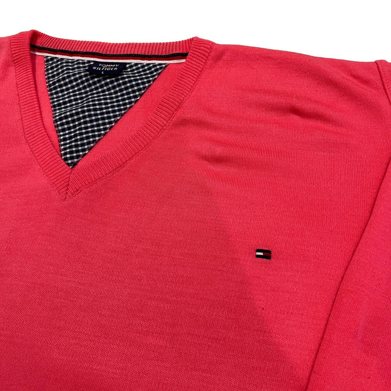 Tommy Hilfiger Men's Pink Jumper Depop