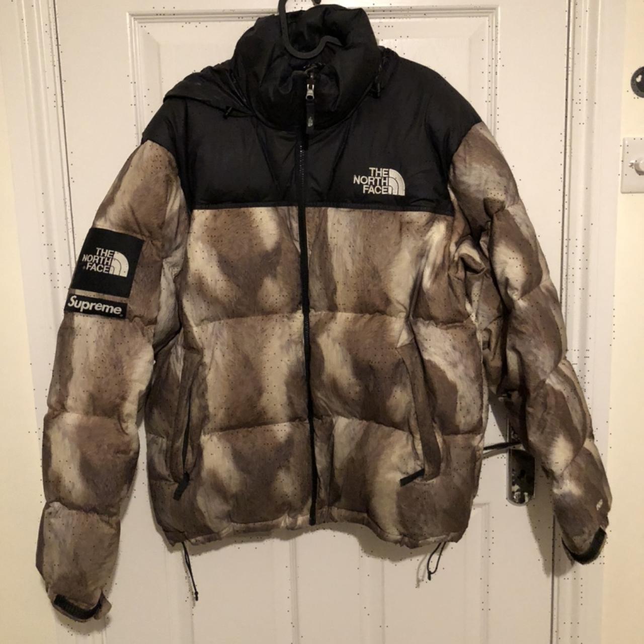 Supreme x north face Fur Nuptse OPEN TO OFFERS Very... - Depop