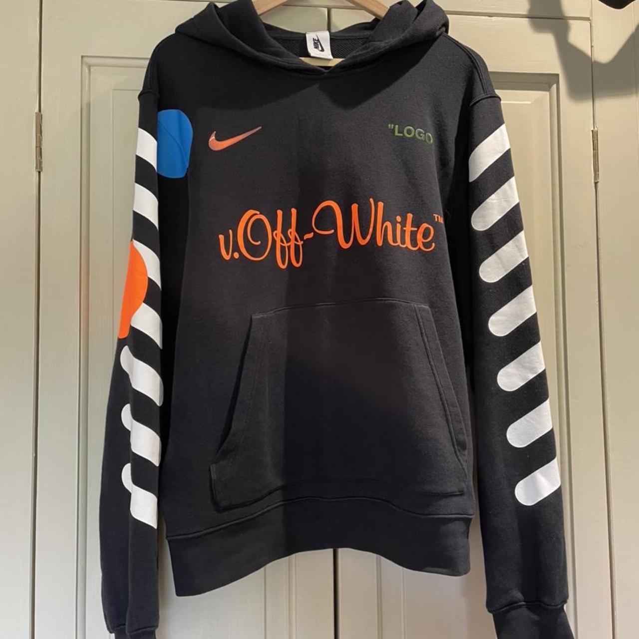 nike off white black hoodie