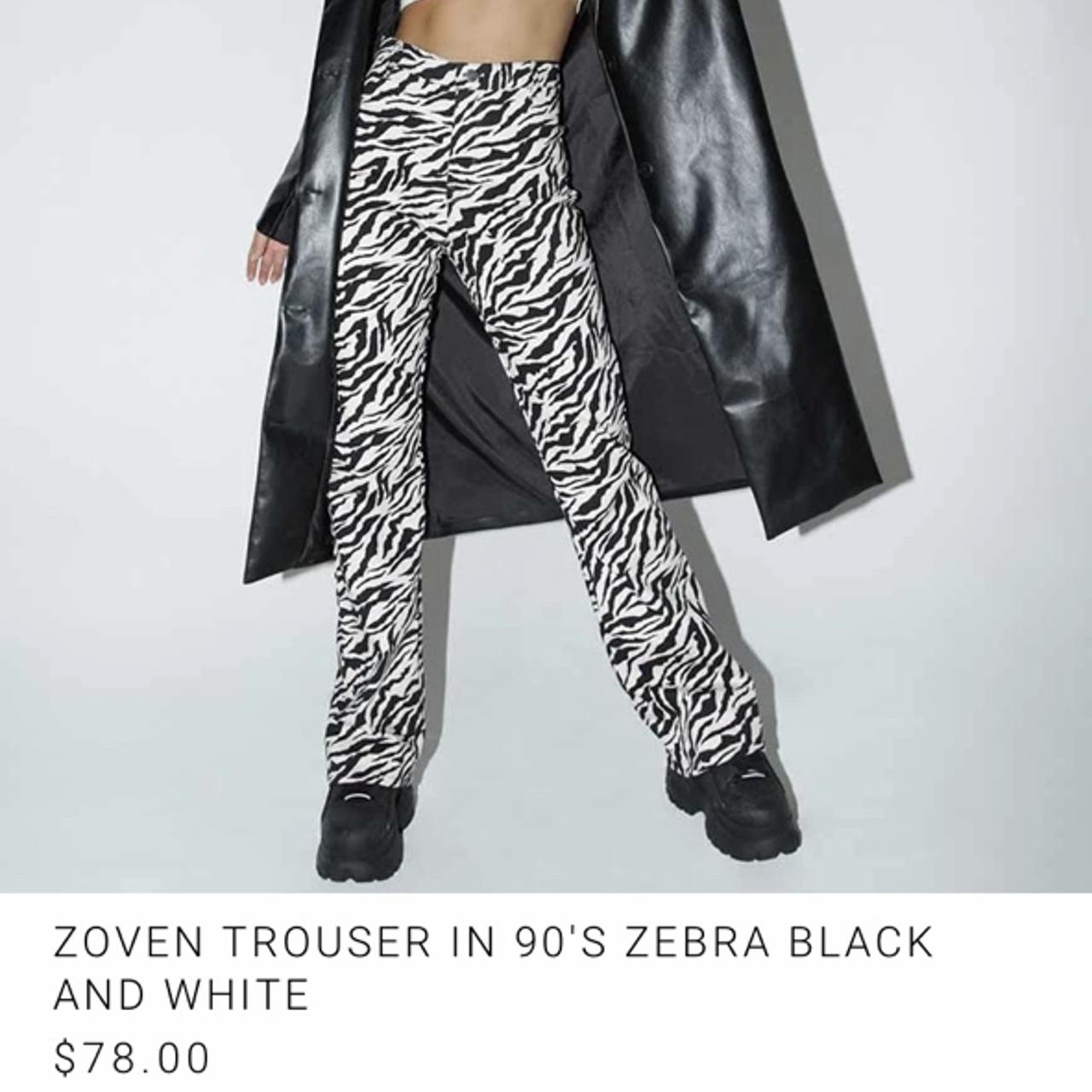 motel rocks zebra pants brand new w tags!! retail... Depop