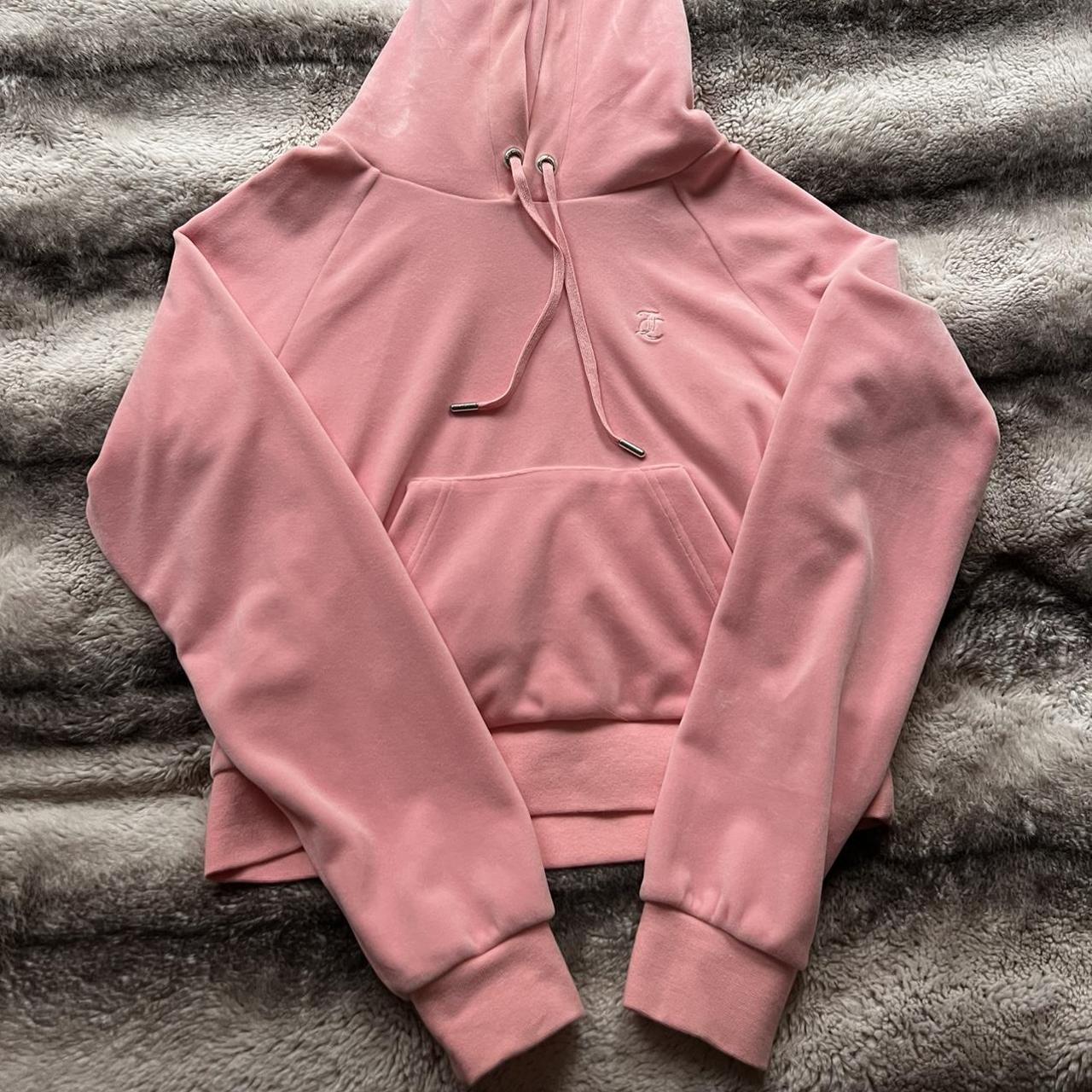 Baby pink juicy couture hoody Size small Hardly worn Depop