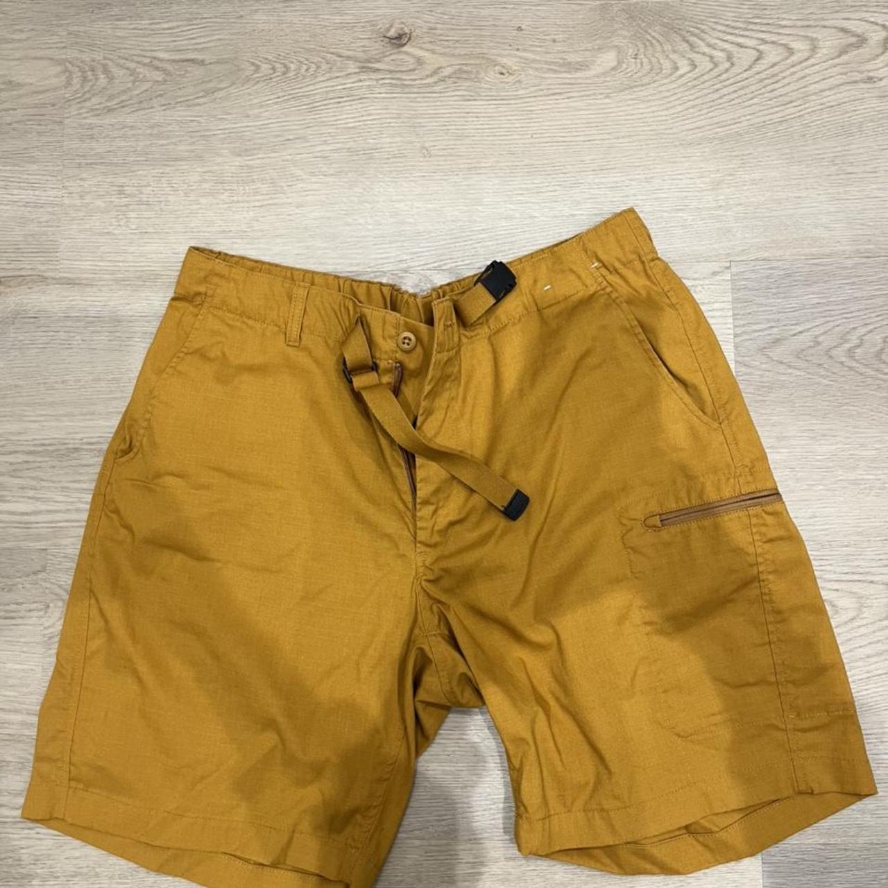 Uniqlo mustard cargo shorts, mens size large Depop