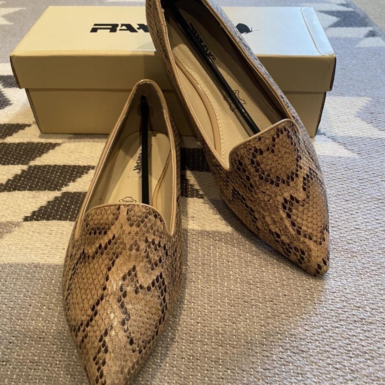 report tosh snakeskin mule